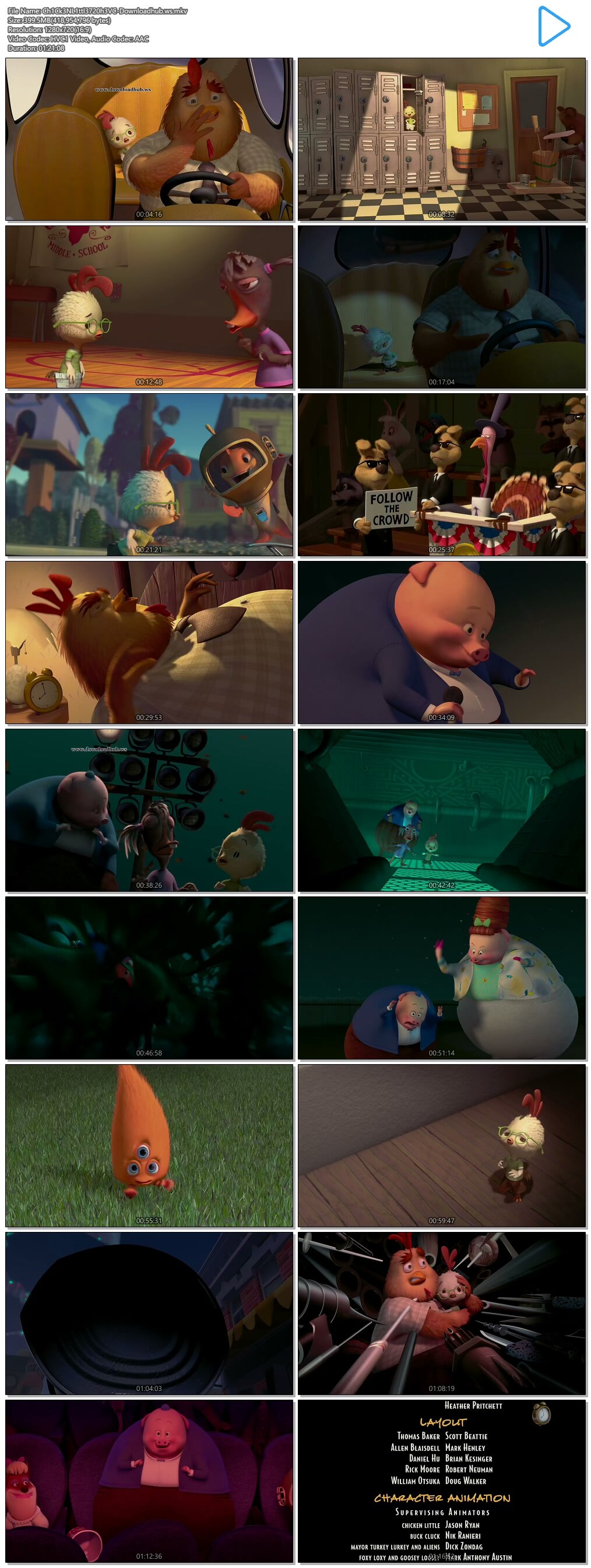 Chicken Little 2005 Hindi Dual Audio 720p HEVC BluRay Free Download