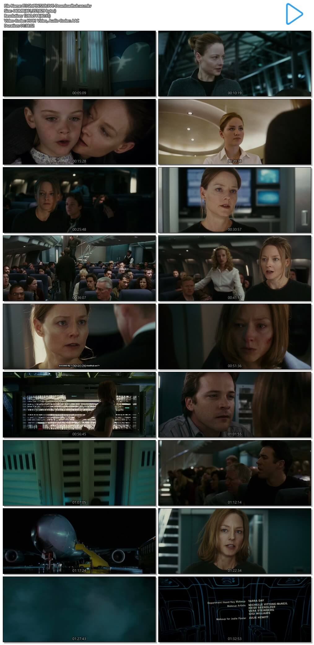 Flightplan 2005 Hindi Dual Audio 720p HEVC BluRay Free Download