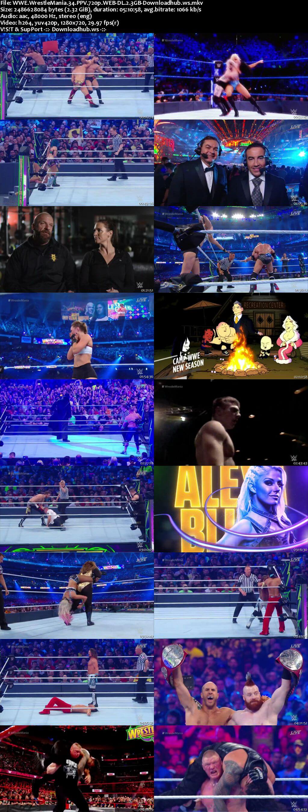 WWE WrestleMania 34 8th April 2018 720p PPV Web-DL