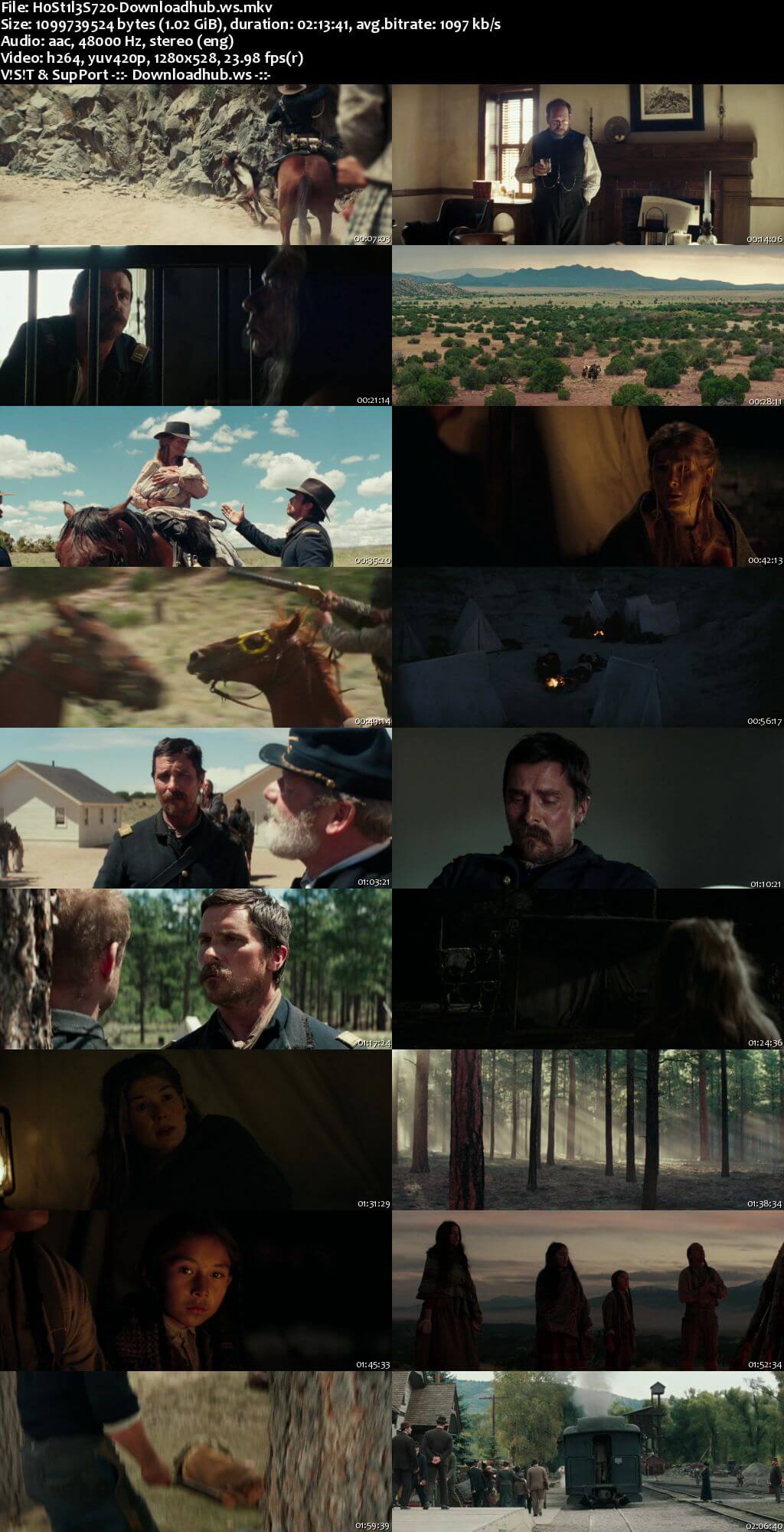 Hostiles 2017 English 720p Web-DL 1GB ESubs