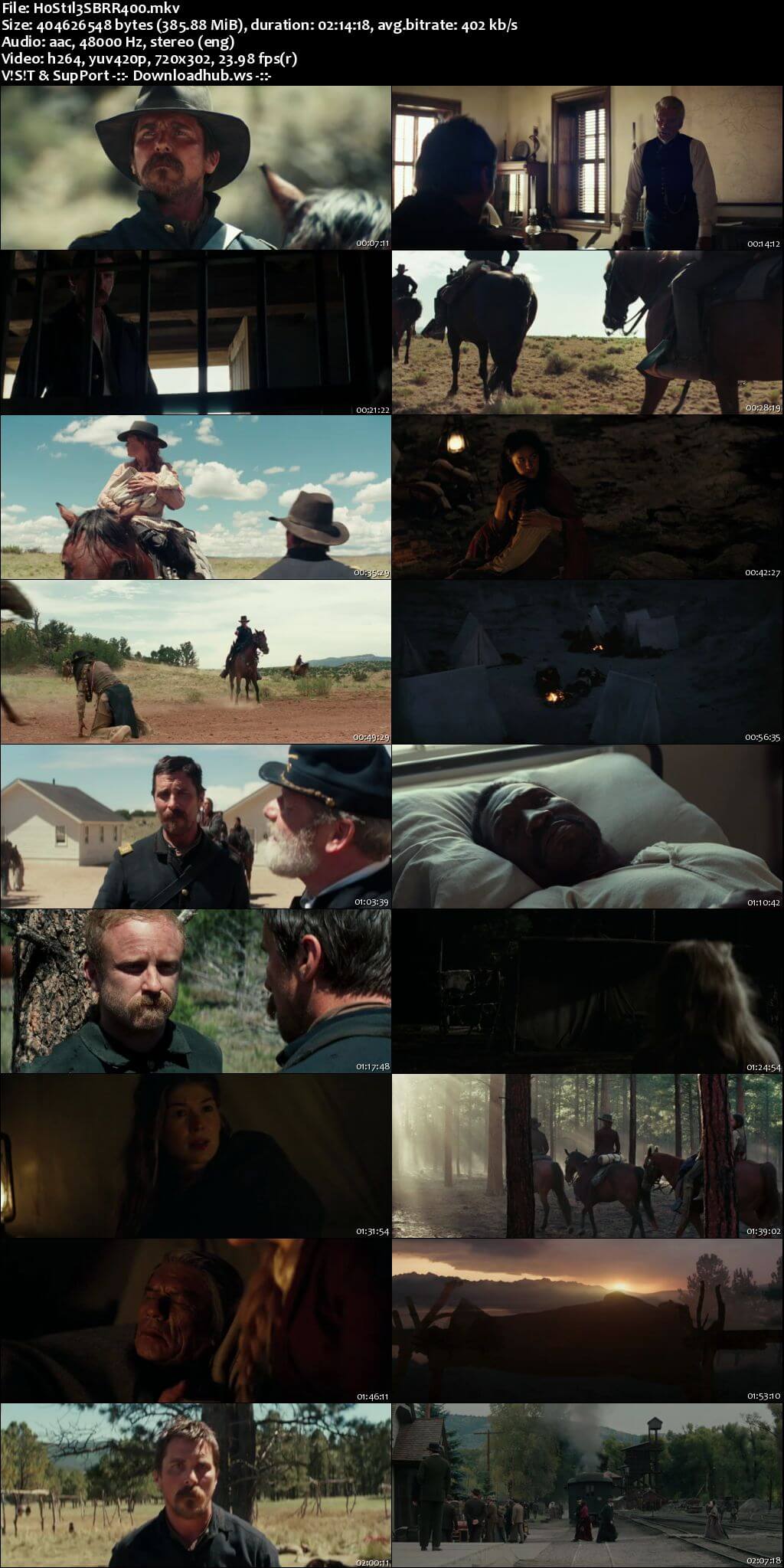 Hostiles 2017 English 480p BRRip ESubs