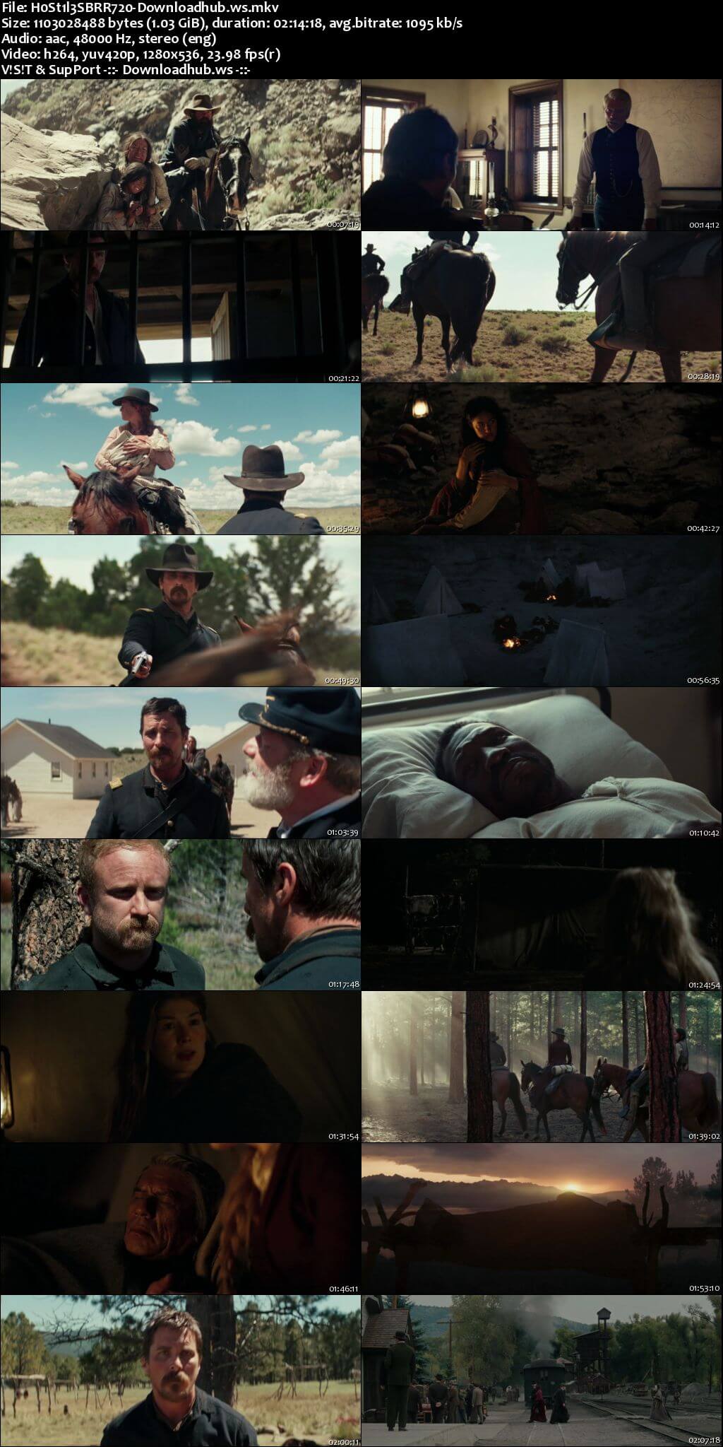 Hostiles 2017 English 720p BRRip 1GB ESubs