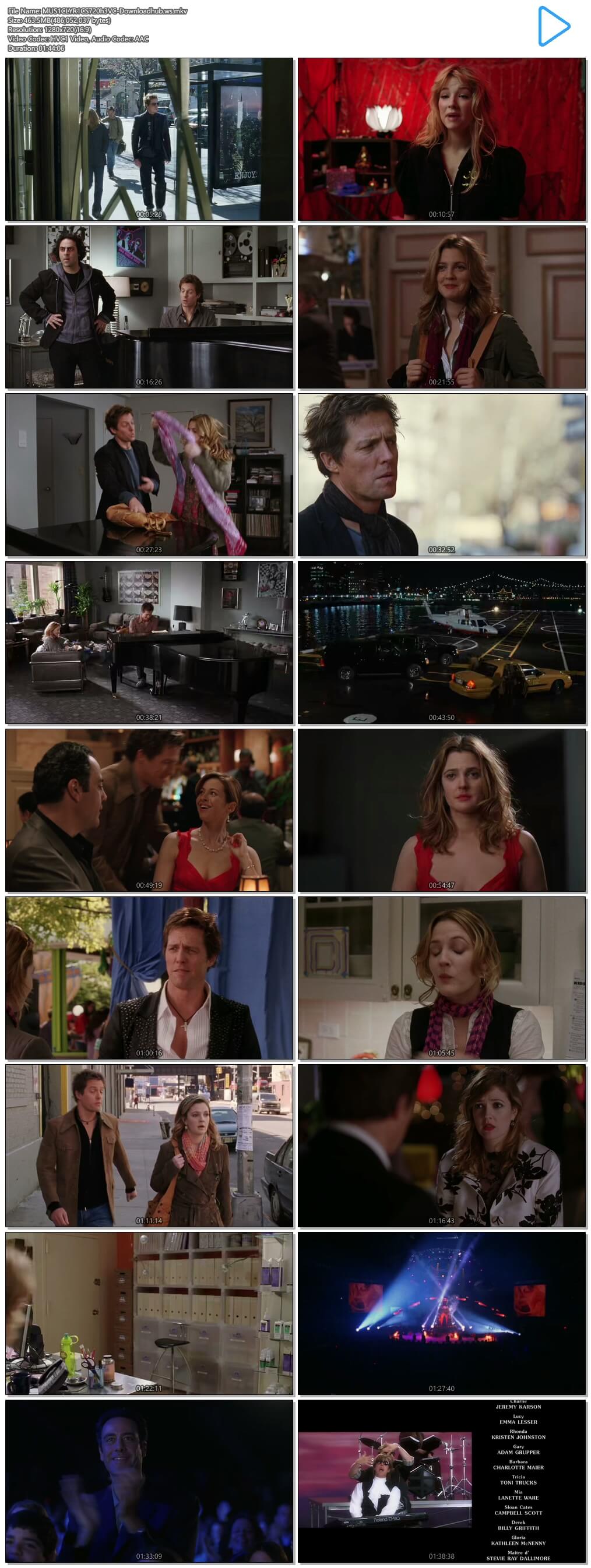 Music and Lyrics 2007 Hindi Dual Audio 720p HEVC BluRay Free Download
