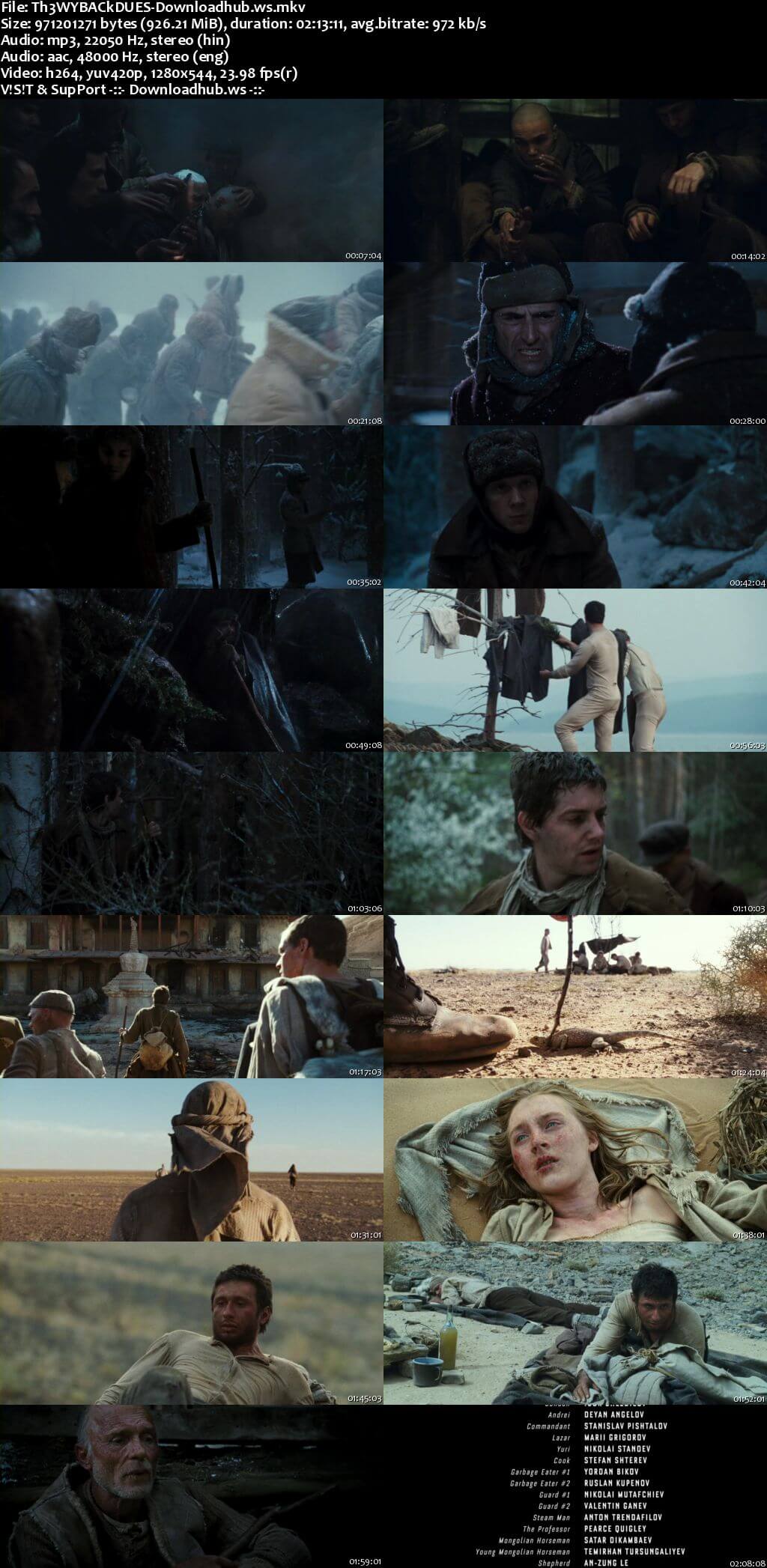 The Way Back 2010 Hindi Dual Audio 720p BluRay Free Download