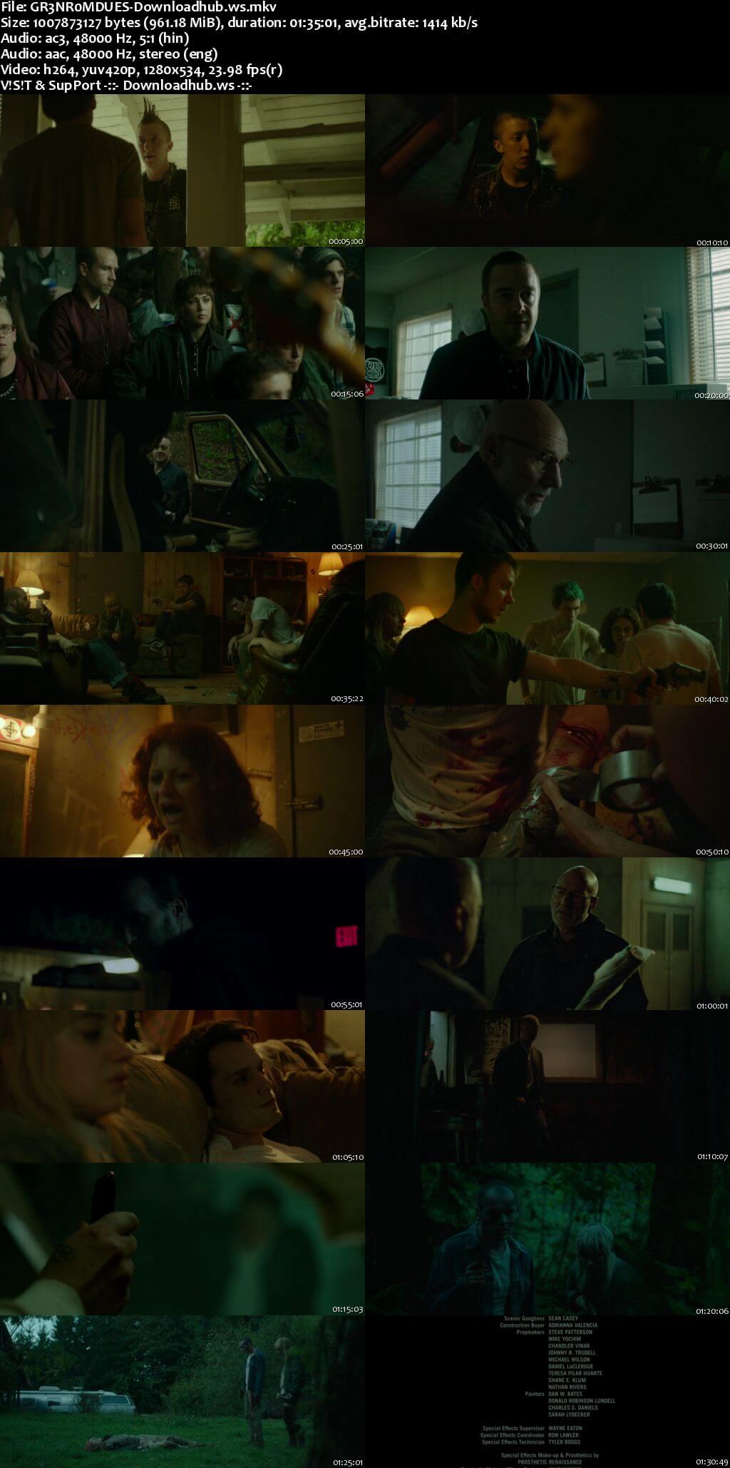 Green Room 2015 Hindi Dual Audio 720p BluRay Free Download