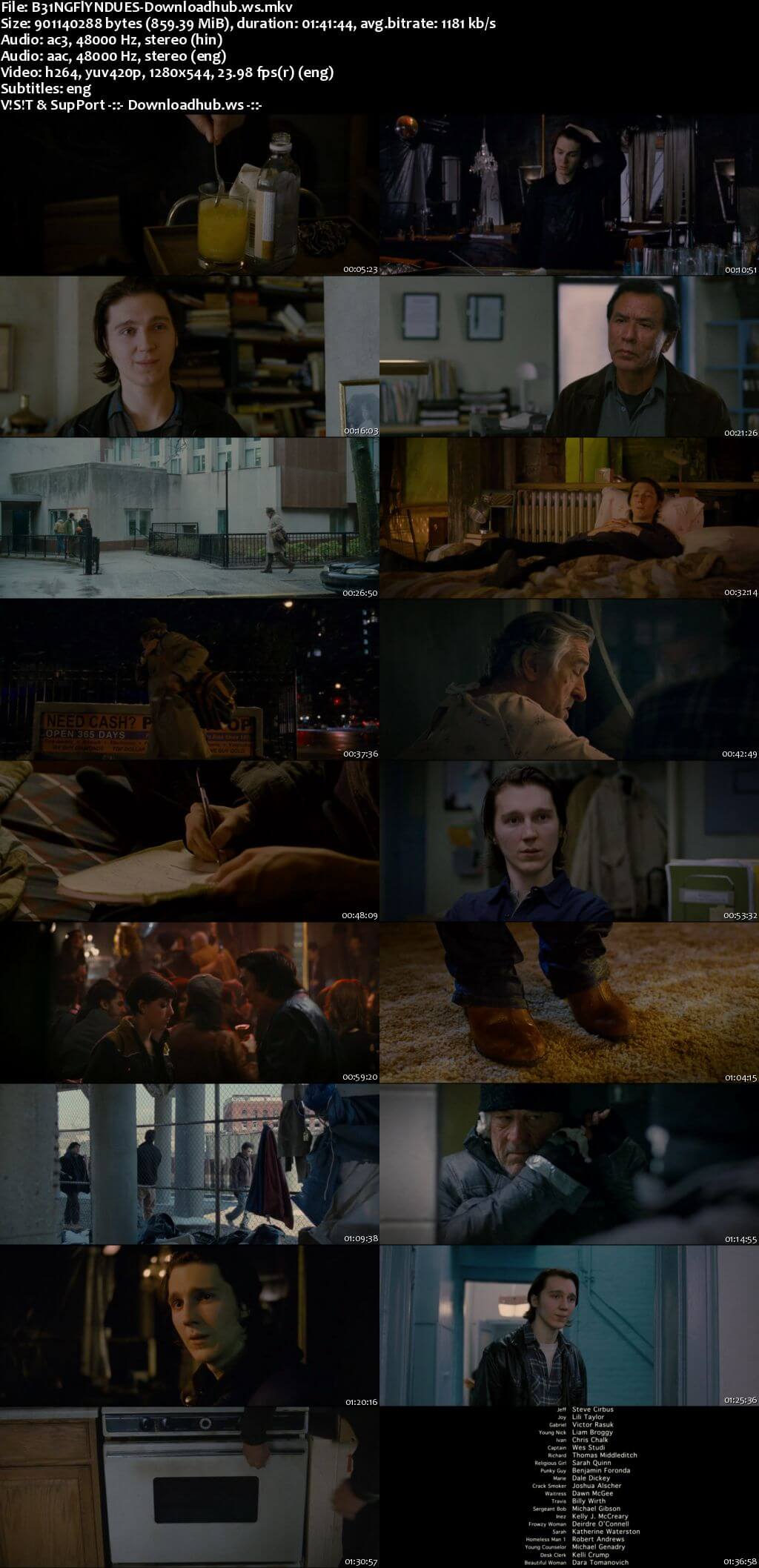 Being Flynn 2012 Hindi Dual Audio 720p BluRay Free Download