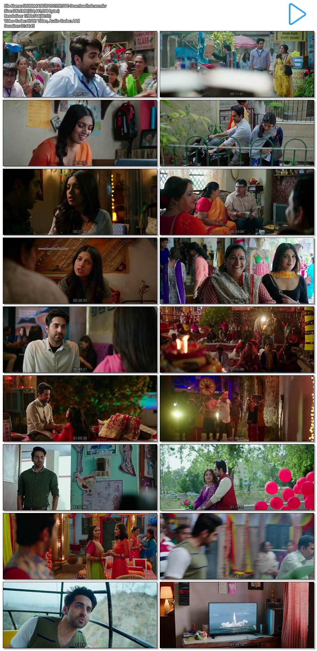 Shubh Mangal Saavdhan 2017 Hindi 720p HEVC DVDRip ESubs