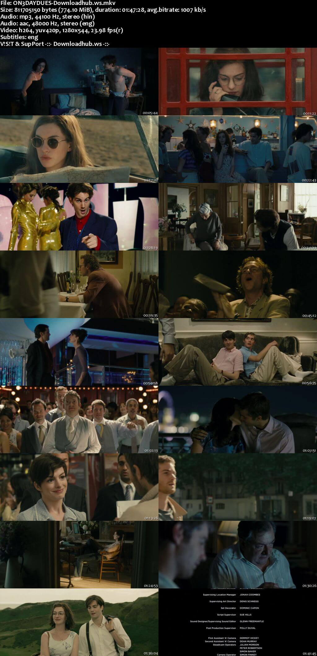 One Day 2011 Hindi Dual Audio 720p BluRay Free Download One Day 2011 Hindi Dual Audio 720p BluRay Free Download