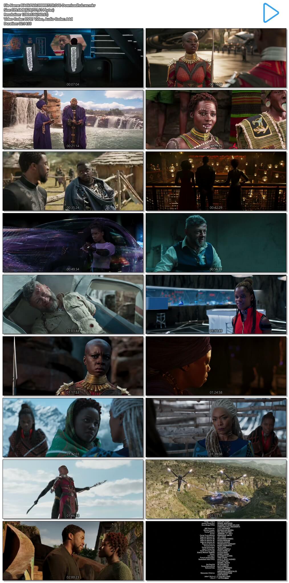 Black Panther 2018 English 720p HEVC BRRip ESubs