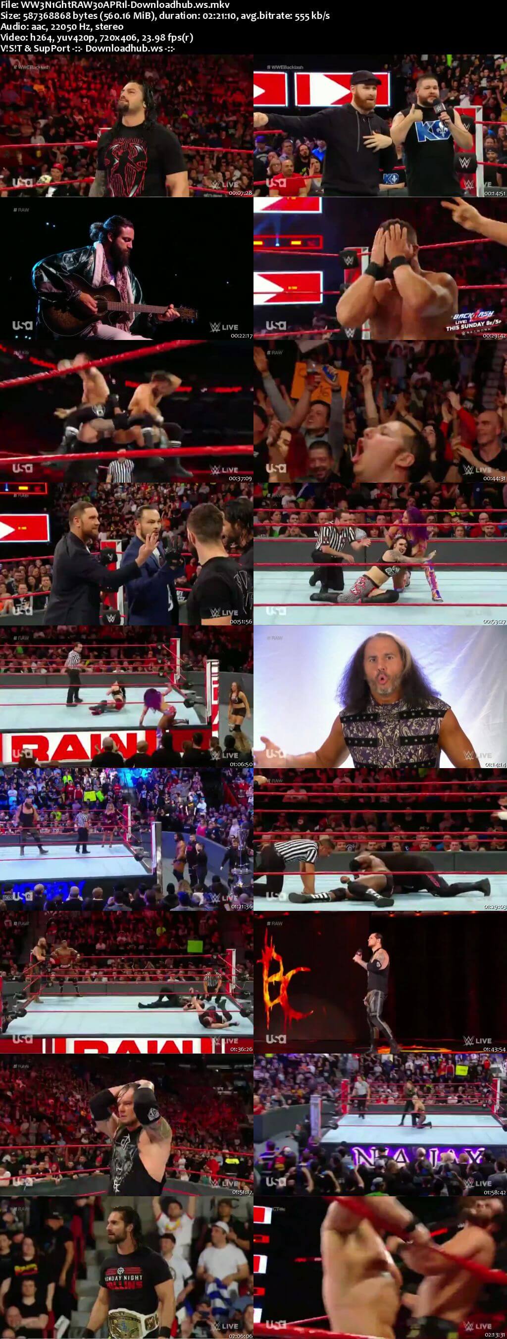 WWE Monday Night Raw 30 April 2018 480p HDTV Download