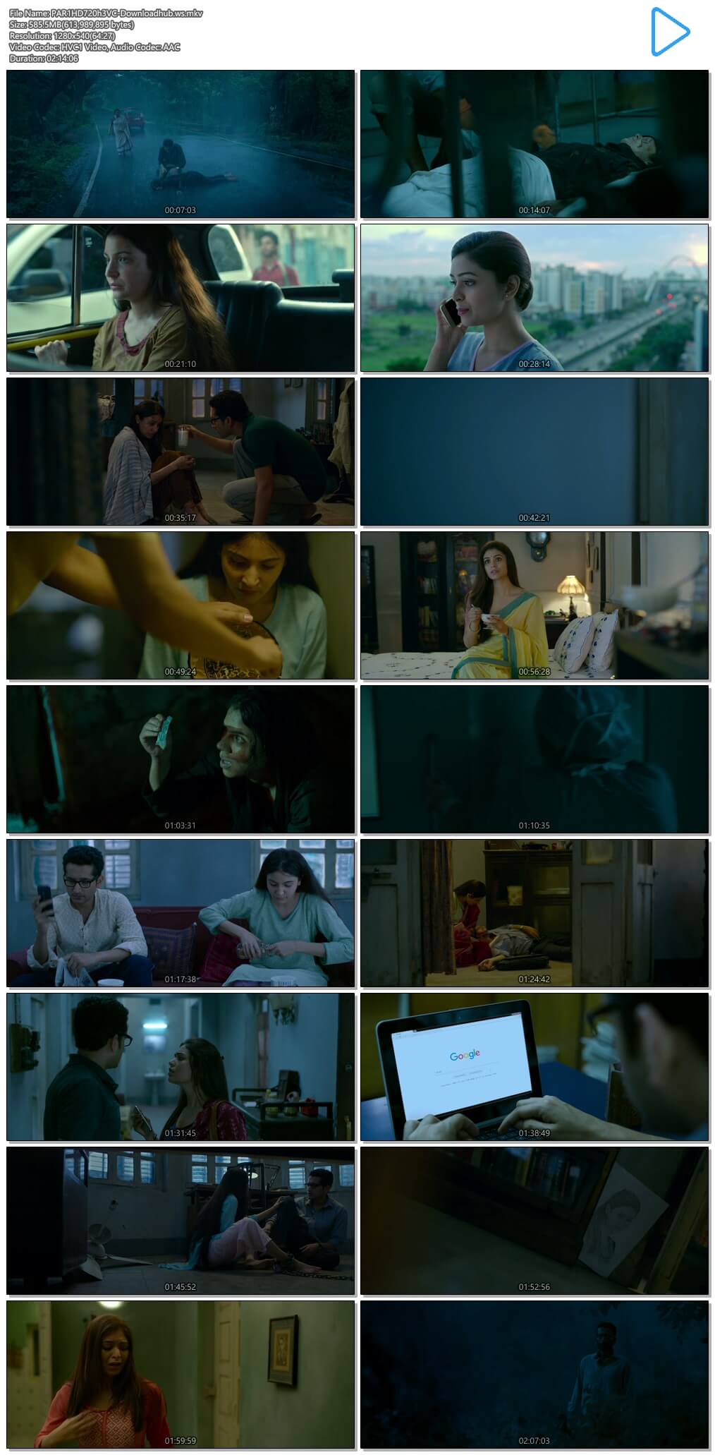 Pari 2018 Hindi 720p HEVC HDRip ESubs