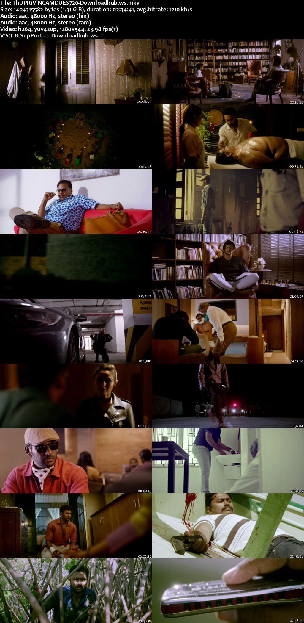 Thupparivaalan 2017 UNCUT Hindi Dual Audio 720p HDRip Free Download