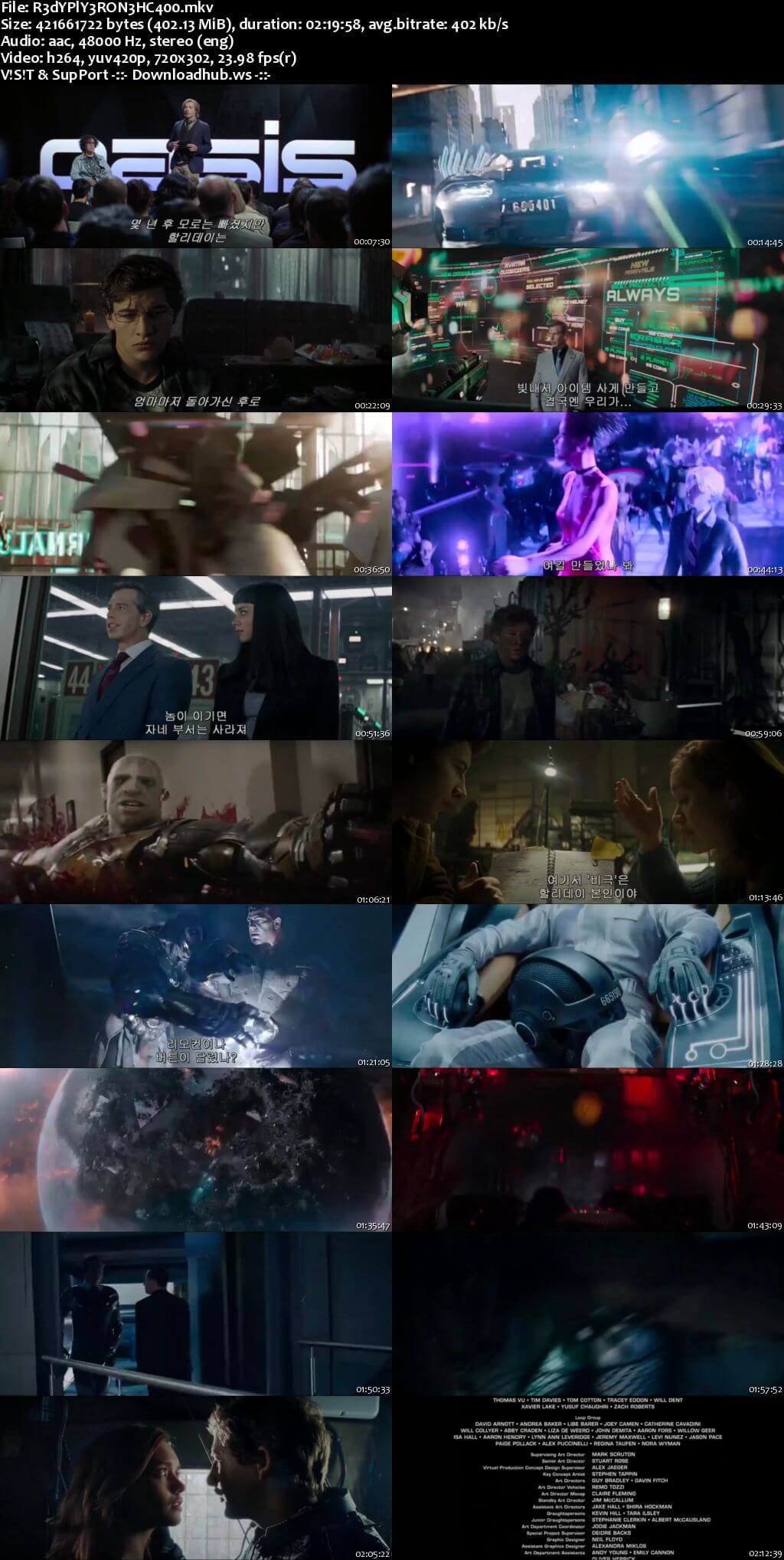Ready Player One 2018 English 480p HC HDRip