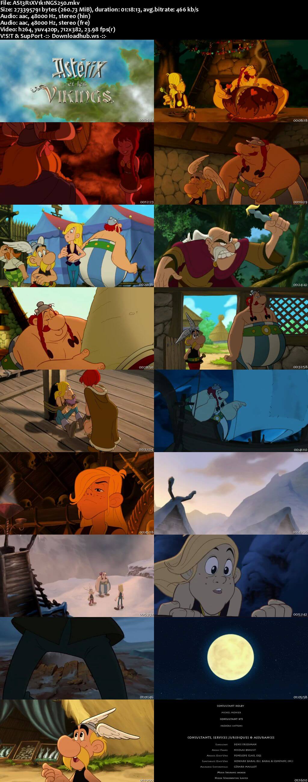Asterix and the Vikings 2006 Hindi Dual Audio 480p BluRay Free Download