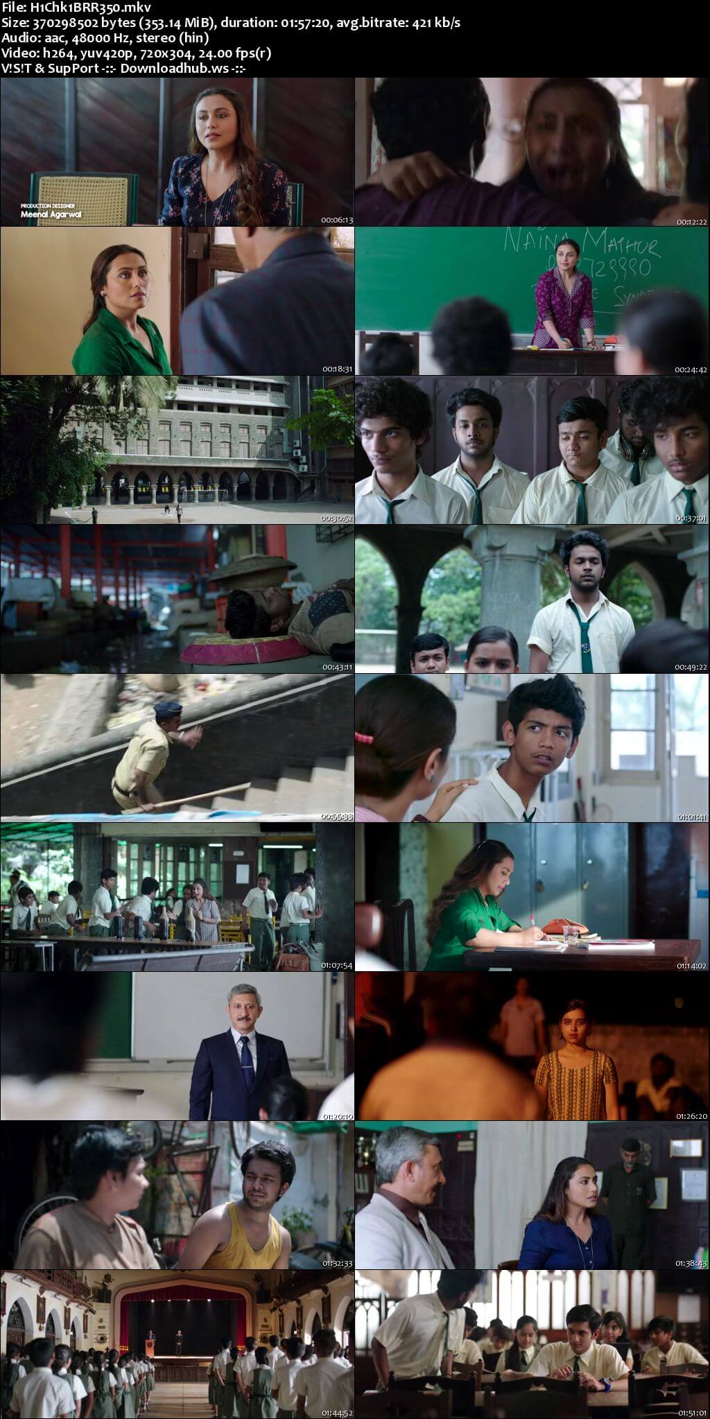 Hichki 2018 Hindi 480p BluRay ESubs