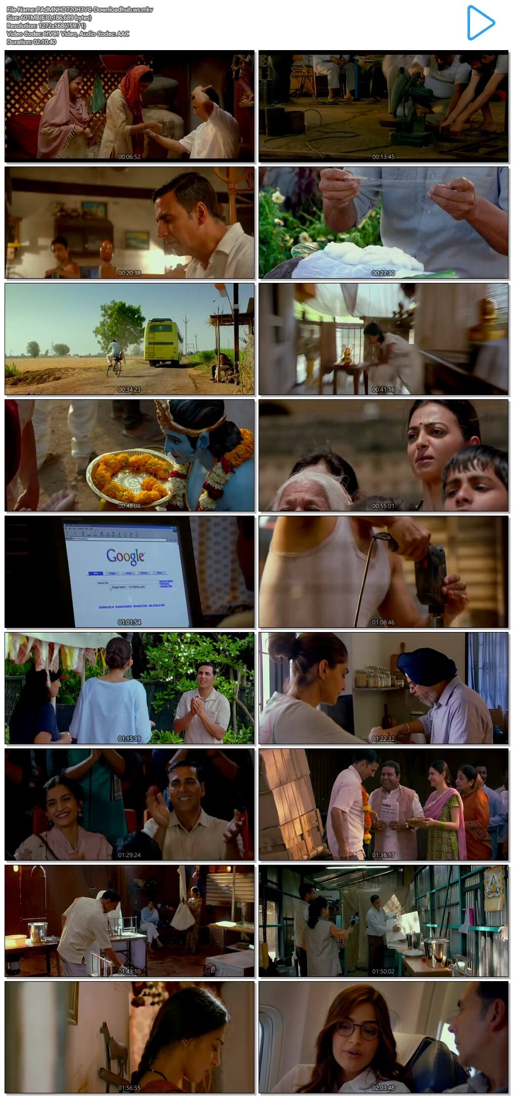 Padman 2018 Hindi 720p HEVC HDRip