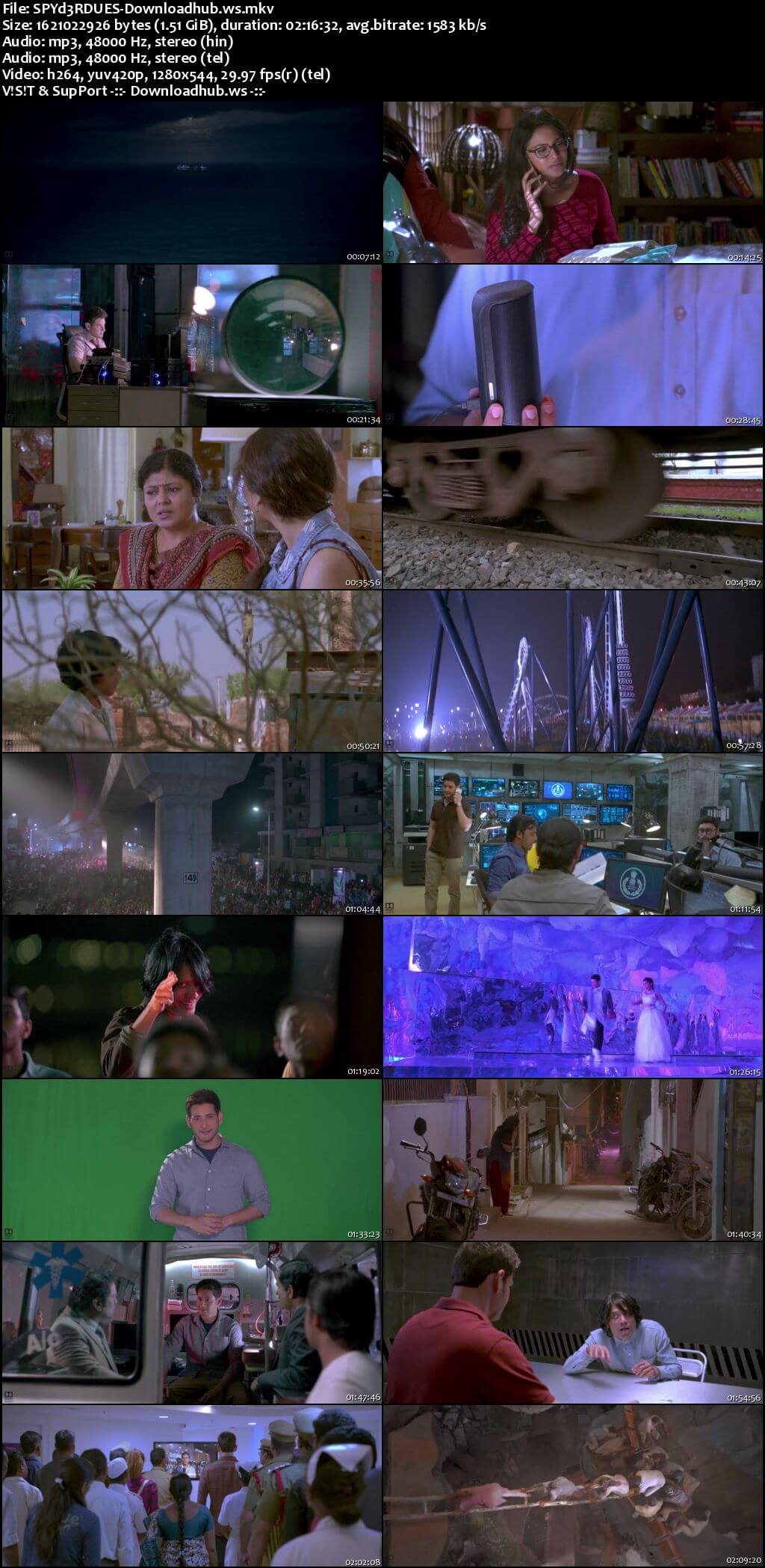 Spyder 2017 UNCUT Hindi Dual Audio 720p HDRip Free Download