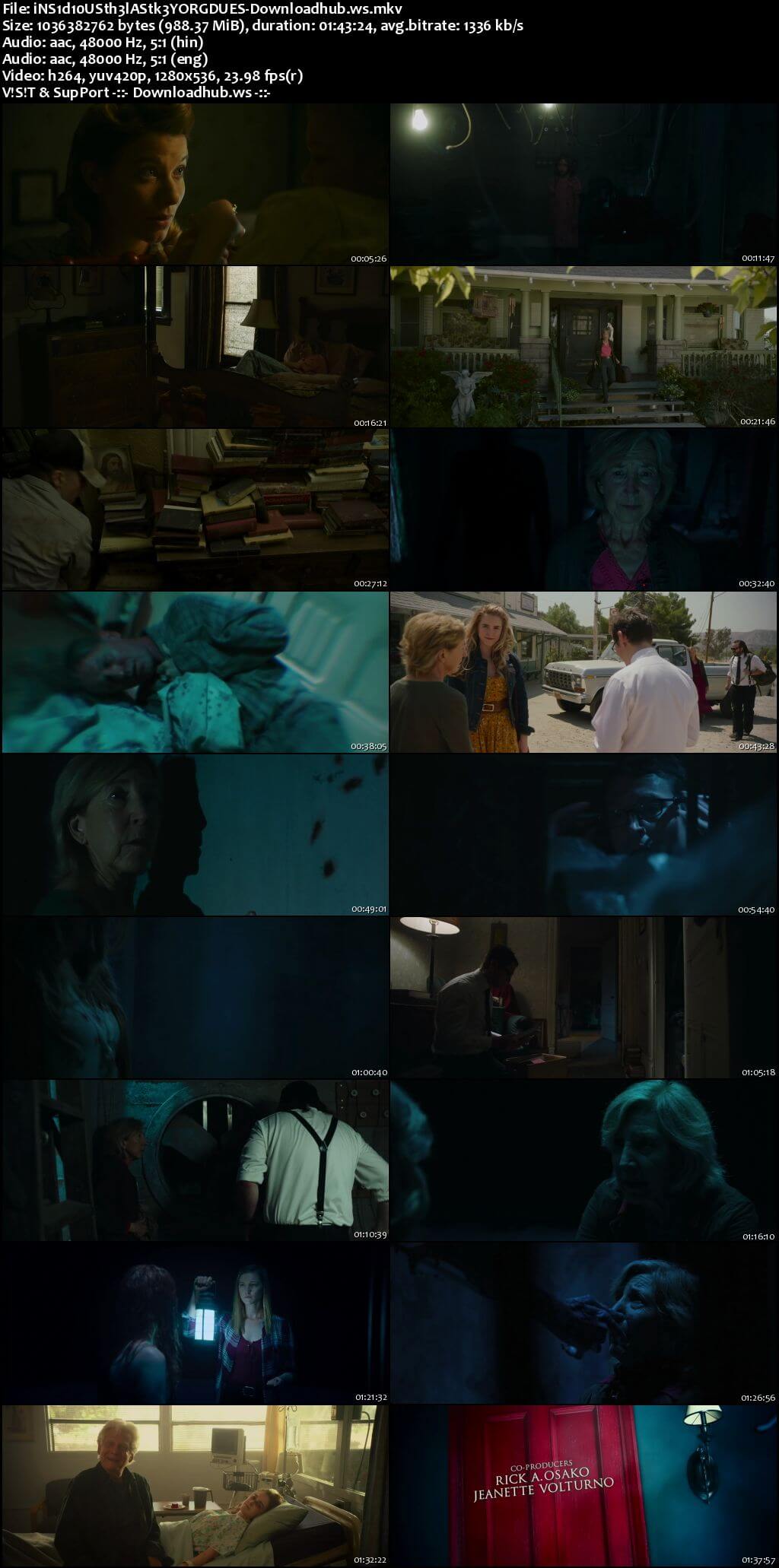 Insidious The Last Key 2018 Hindi Dual Audio 720p BluRay Free Download