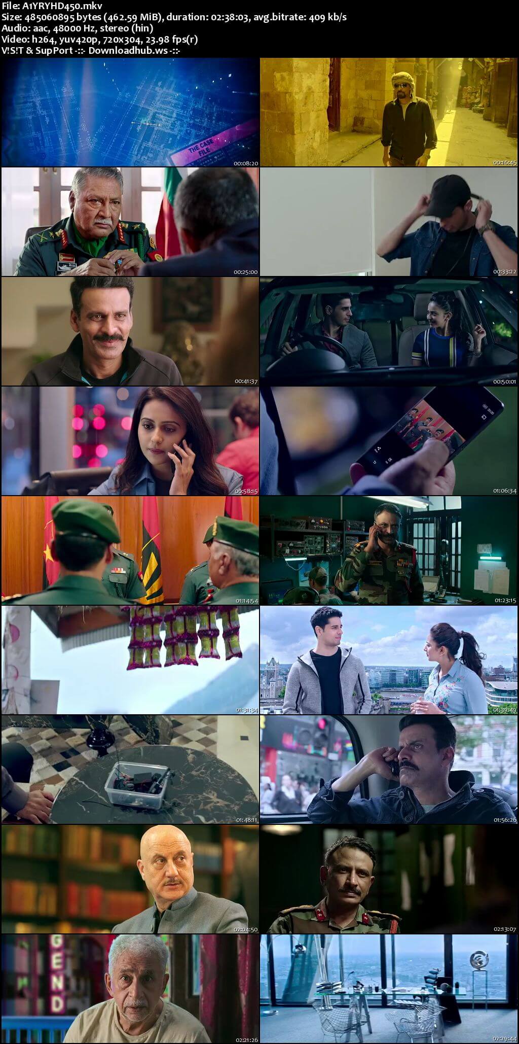 Aiyaary 2018 Hindi 480p HDRip ESubs Aiyaary 2018 Hindi 480p HDRip ESubs