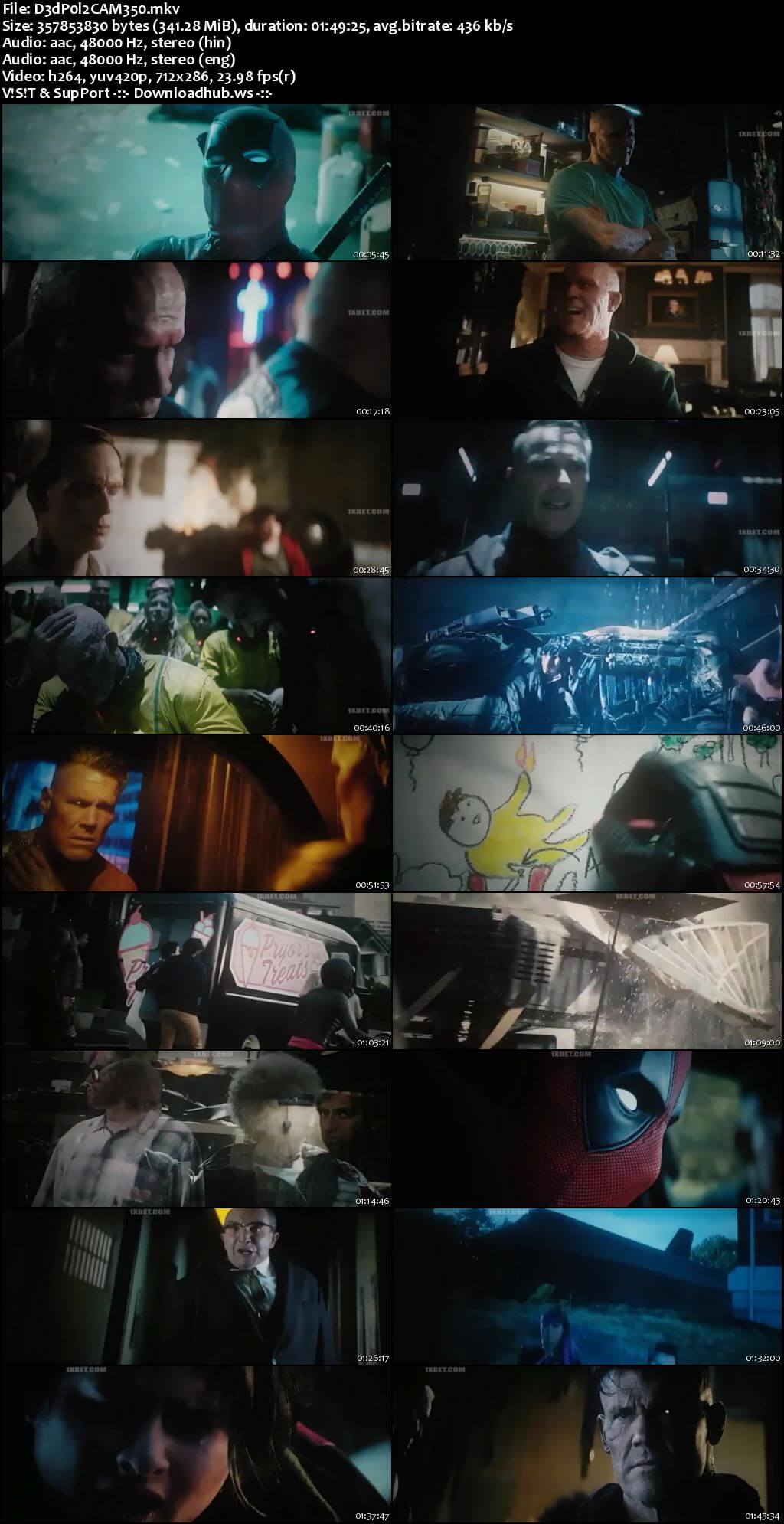 Deadpool 2 2018 Hindi Dual Audio 480p HDCAM Download Deadpool 2 2018 Hindi Dual Audio 480p HDCAM Download