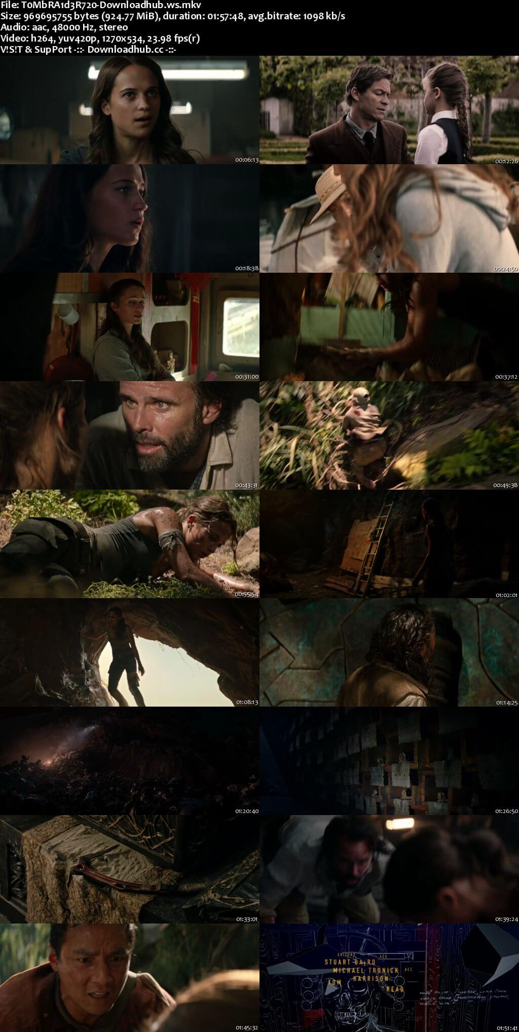 Tomb Raider 2018 English 720p Web-DL 900MB ESubs