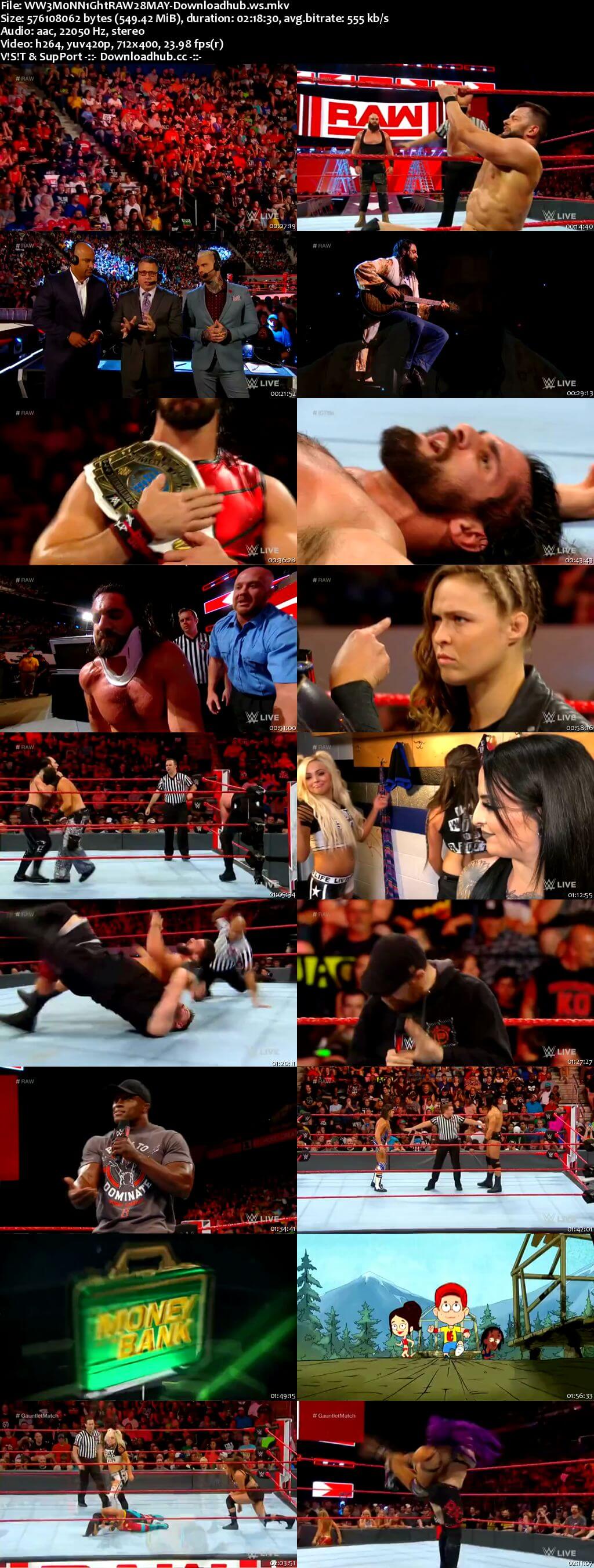 WWE Monday Night Raw 28 May 2018 480p HDTV Download