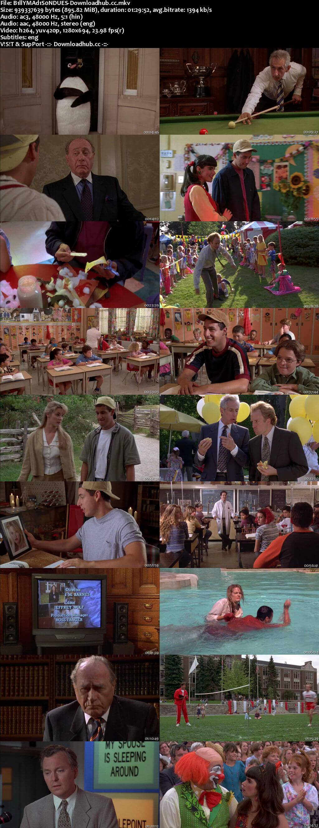 Billy Madison 1995 Hindi Dual Audio 720p BluRay Free Download