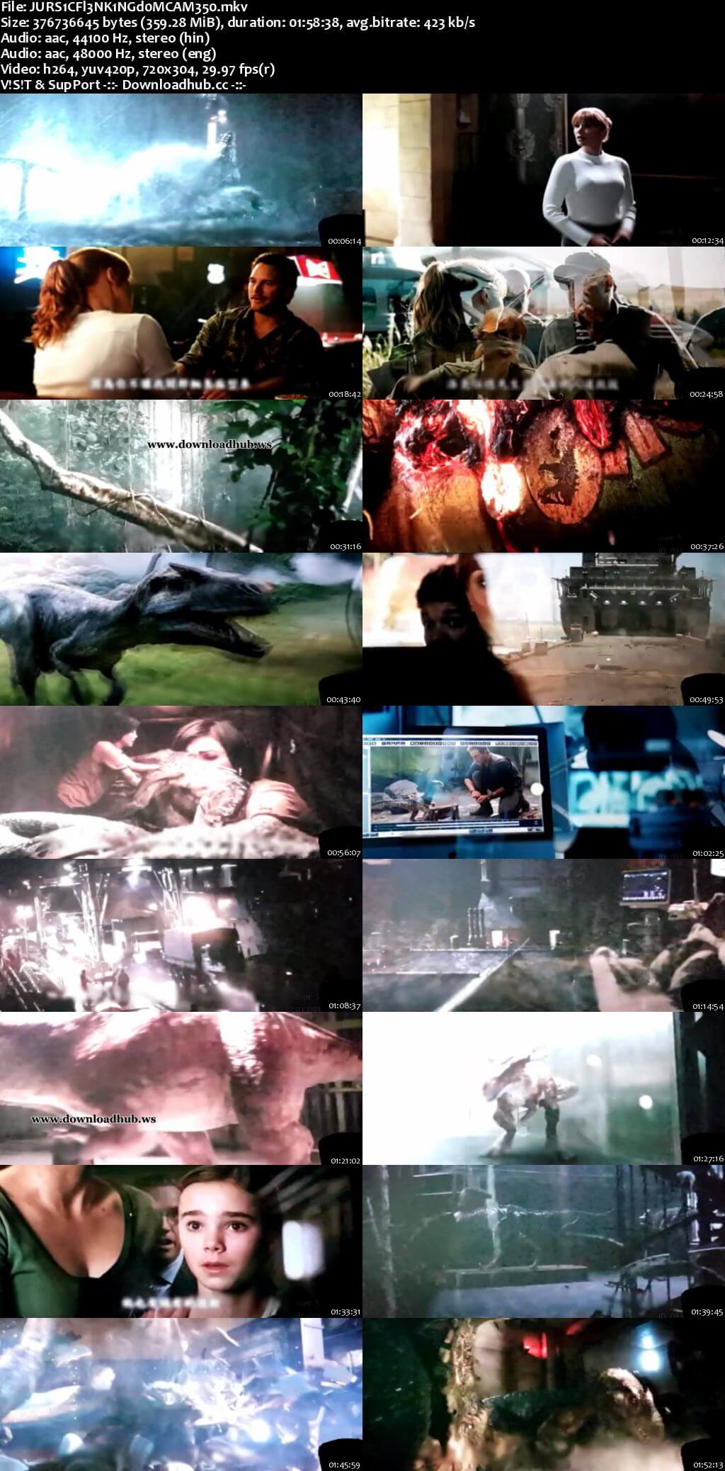 Jurassic World Fallen Kingdom 2018 Hindi Dual Audio 480p HDCAM Download Jurassic World Fallen Kingdom 2018 Hindi Dual Audio 480p HDCAM Download