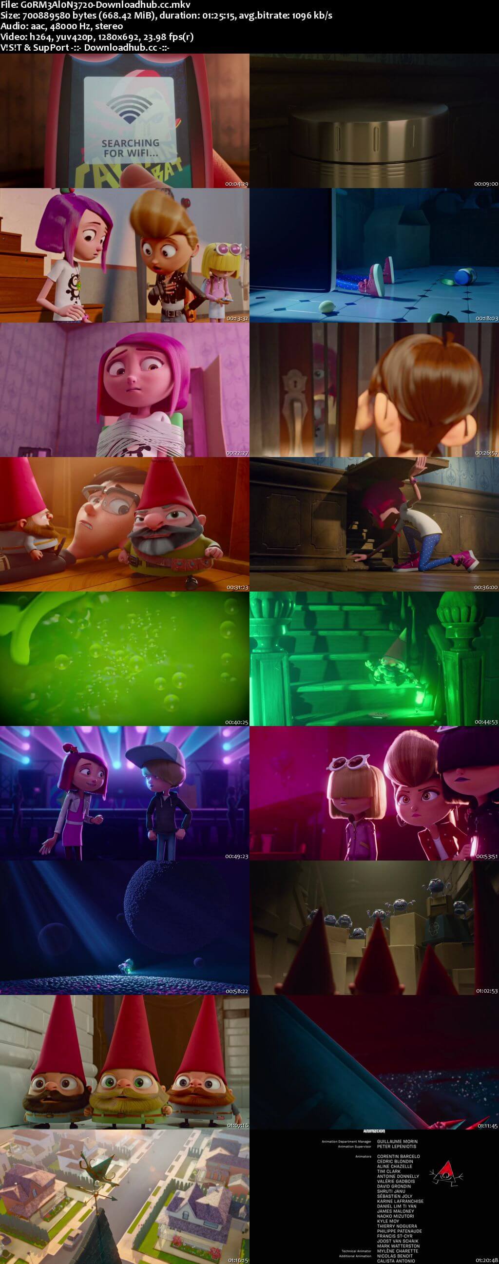 Gnome Alone 2017 English 720p Web-DL 650MB