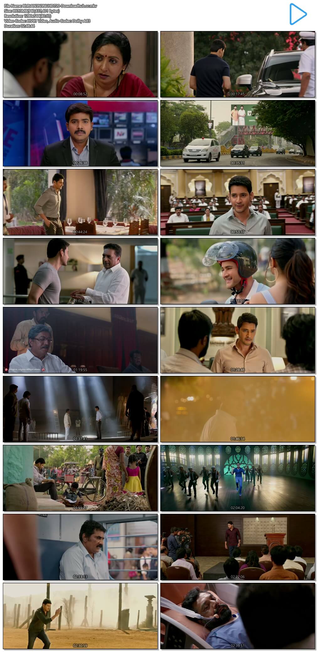 Bharat Ane Nenu 2018 Telugu 720p HDRip ESubs