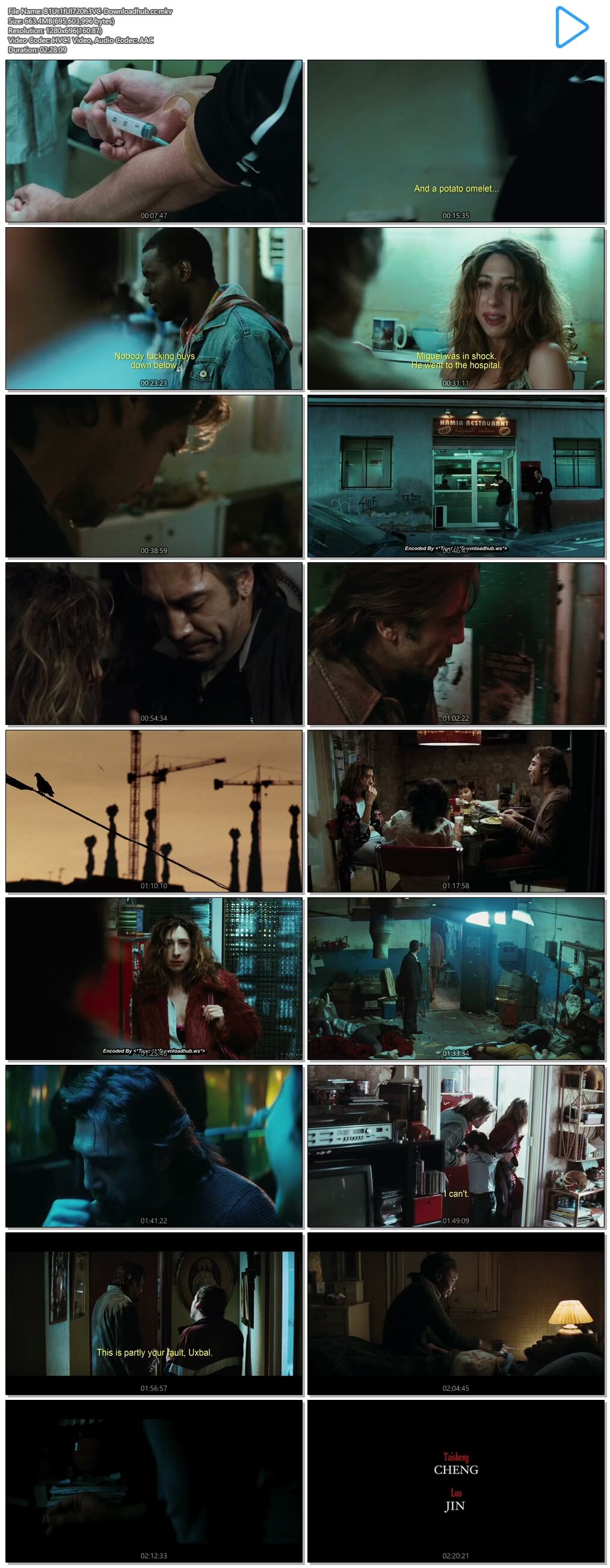 Biutiful 2010 Hindi Dual Audio 720p HEVC BluRay Free Download