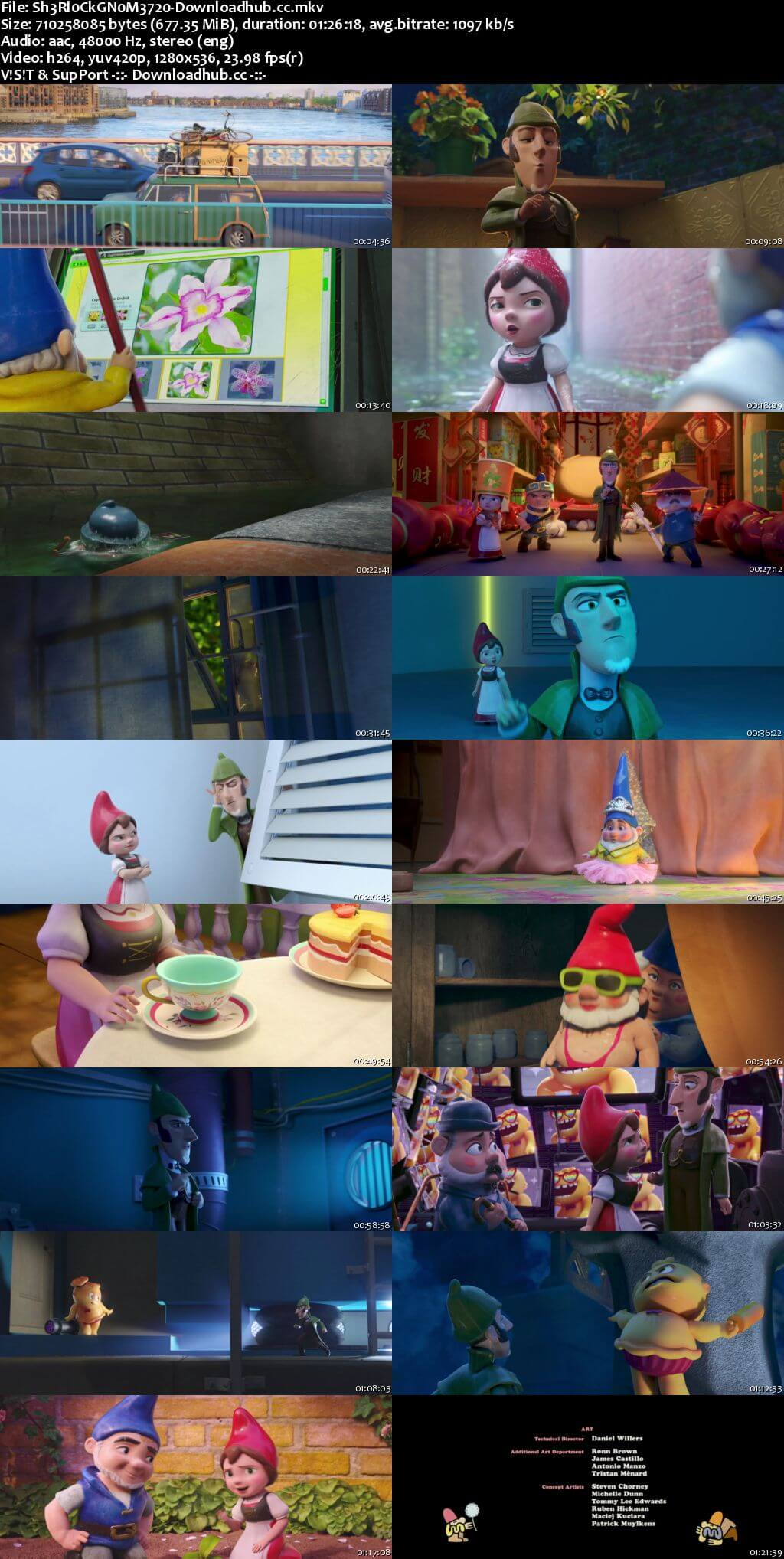 Sherlock Gnomes 2018 English 720p BRRip 650MB ESubs