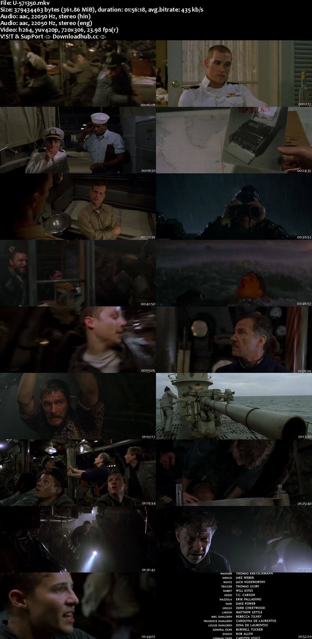 U-571 2000 Hindi Dual Audio 480p BluRay Free Download U-571 2000 Hindi Dual Audio 480p BluRay Free Download