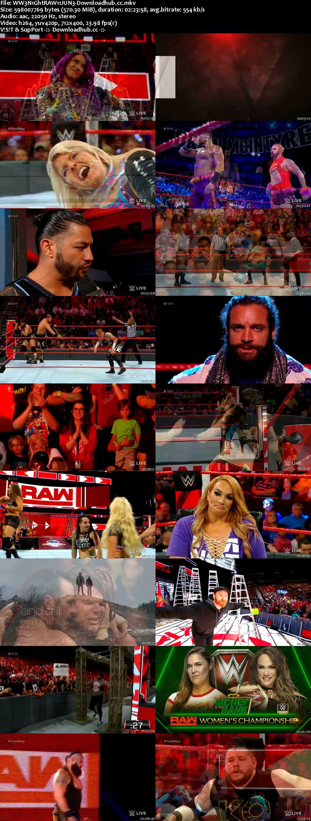 WWE Monday Night Raw 11 June 2018 480p HDTV Download