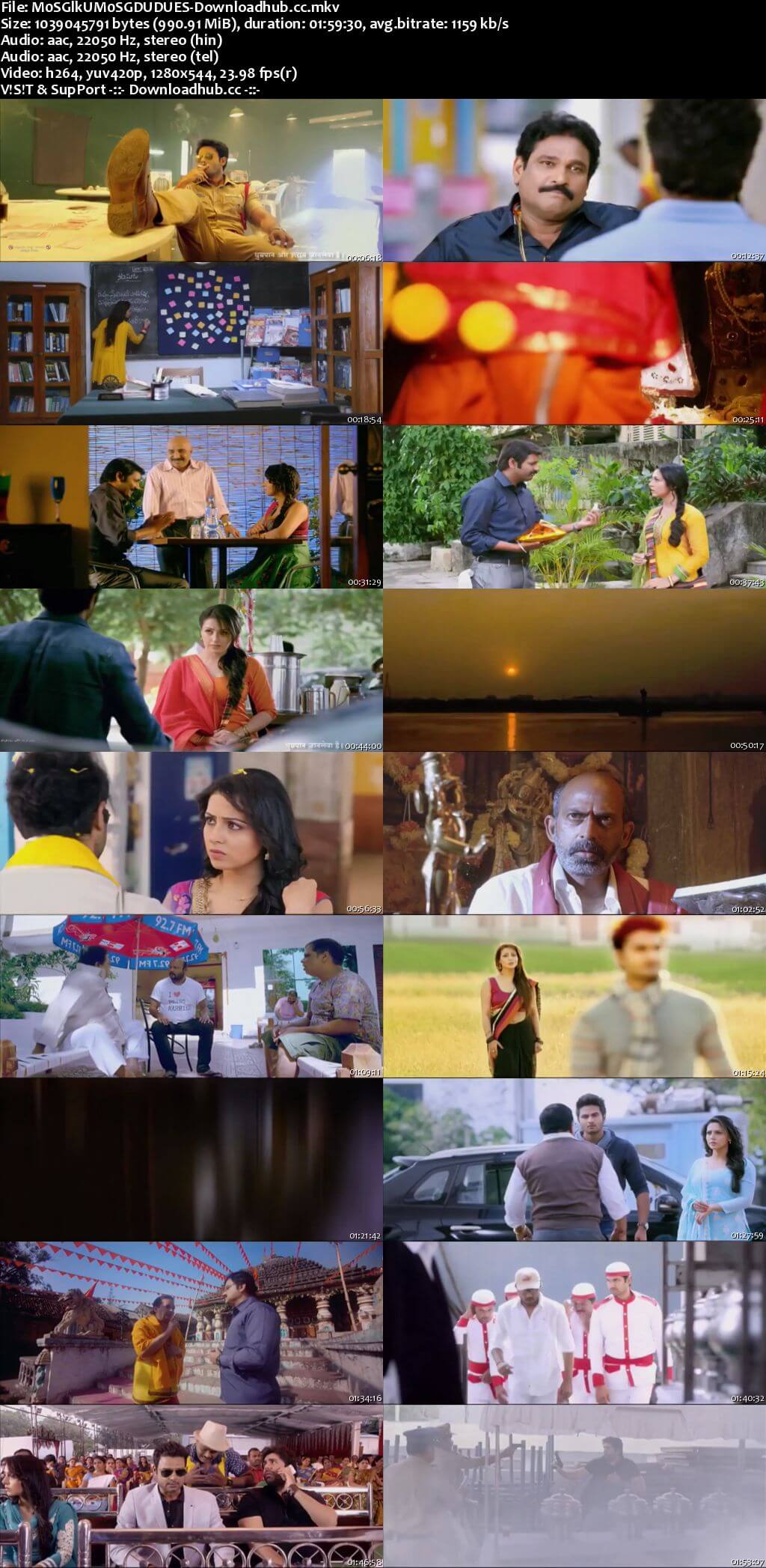 Mosagallaku Mosagadu 2015 UNCUT Hindi Dual Audio 720p HDRip Free Download