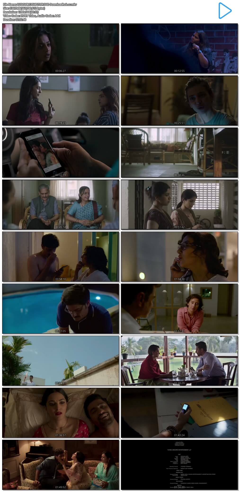 Lust Stories 2018 Hindi 720p HEVC HDRip MSubs