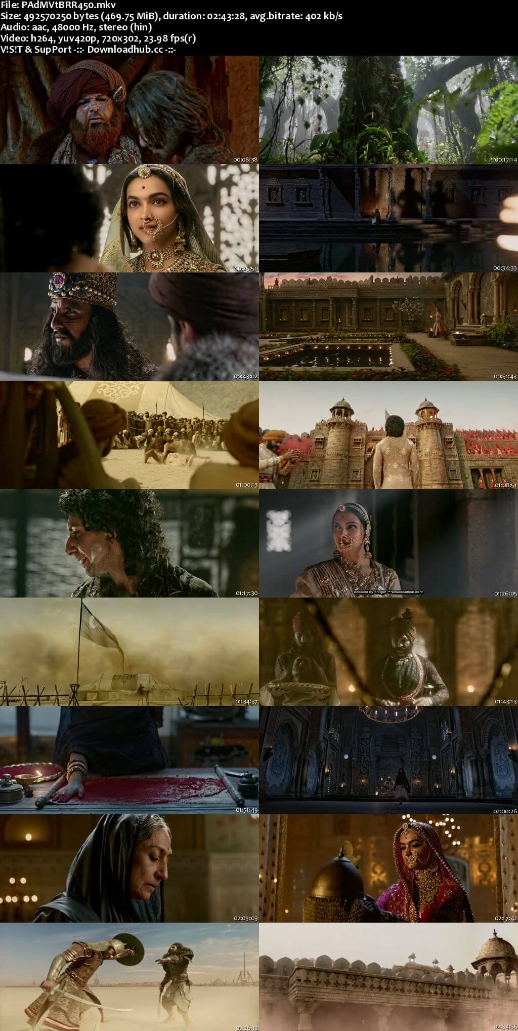 Padmaavat 2018 Hindi 480p BluRay ESubs Padmaavat 2018 Hindi 480p BluRay ESubs