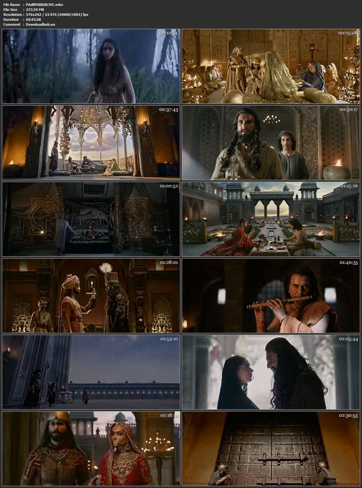 Padmaavat 2018 Hindi HEVC Mobile BluRay ESubs