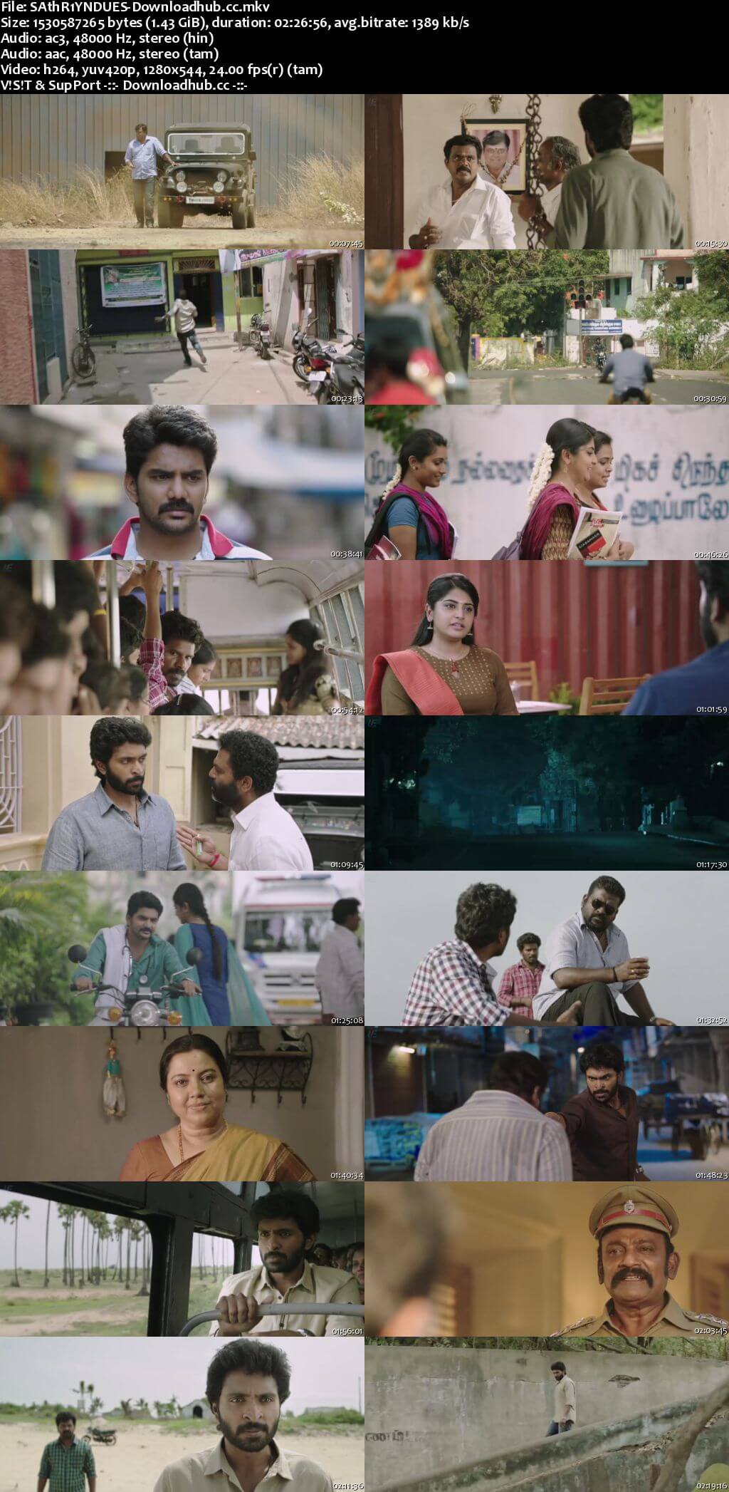 Sathriyan 2017 UNCUT Hindi Dual Audio 720p HDRip Free Download