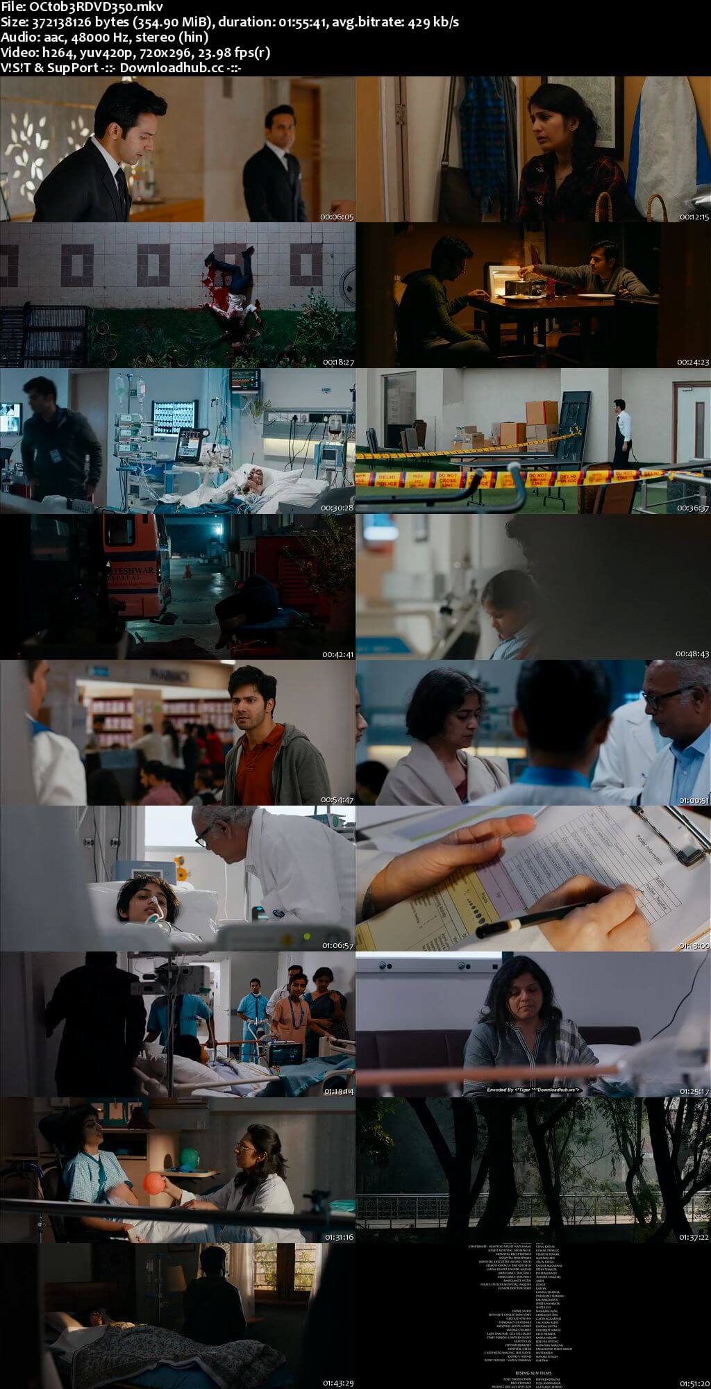 October 2018 Hindi 480p DVDRip ESubs