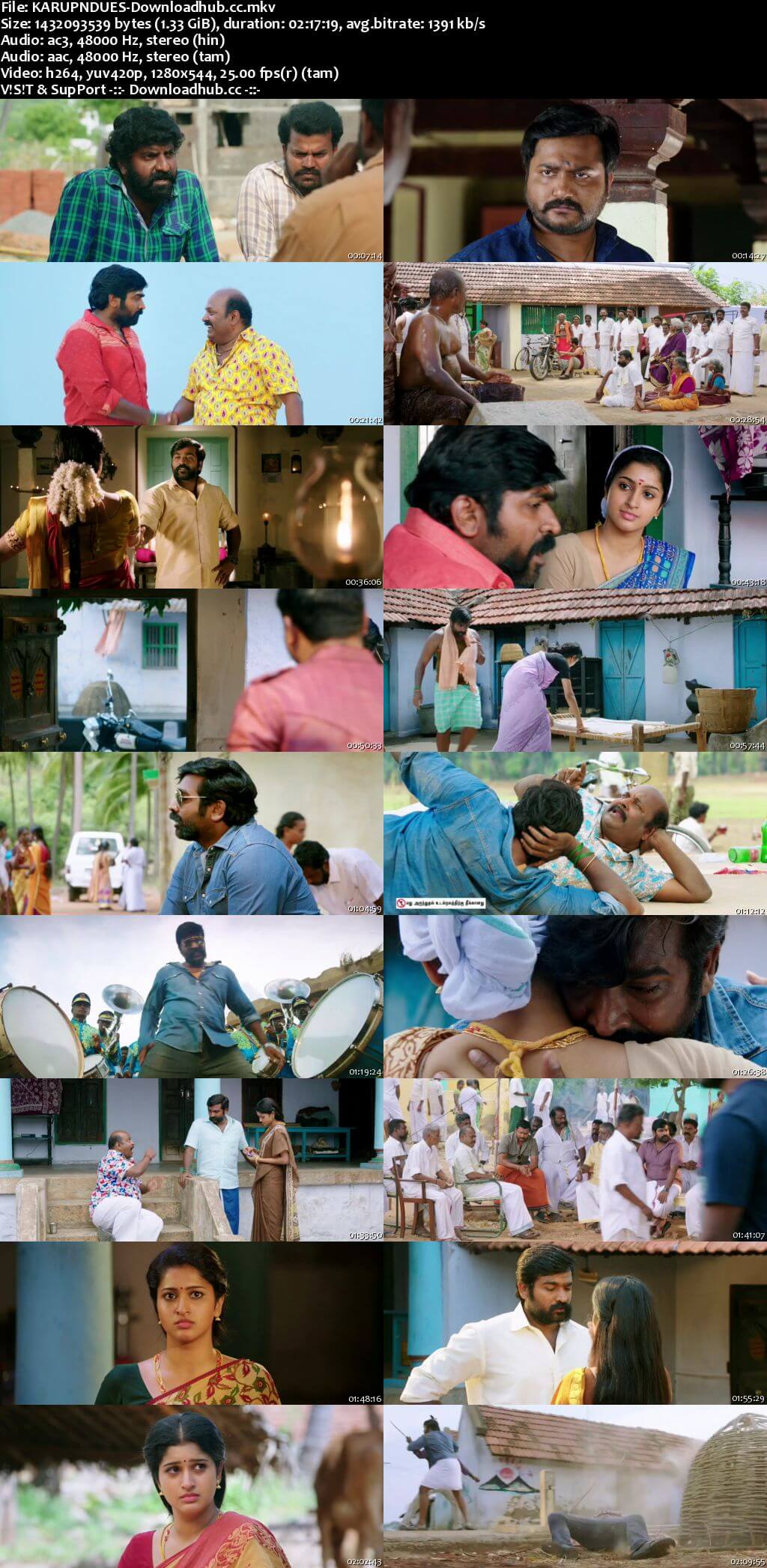 Karuppan 2017 Dual Audio 720p UNCUT HDRip [Hindi - Tamil]