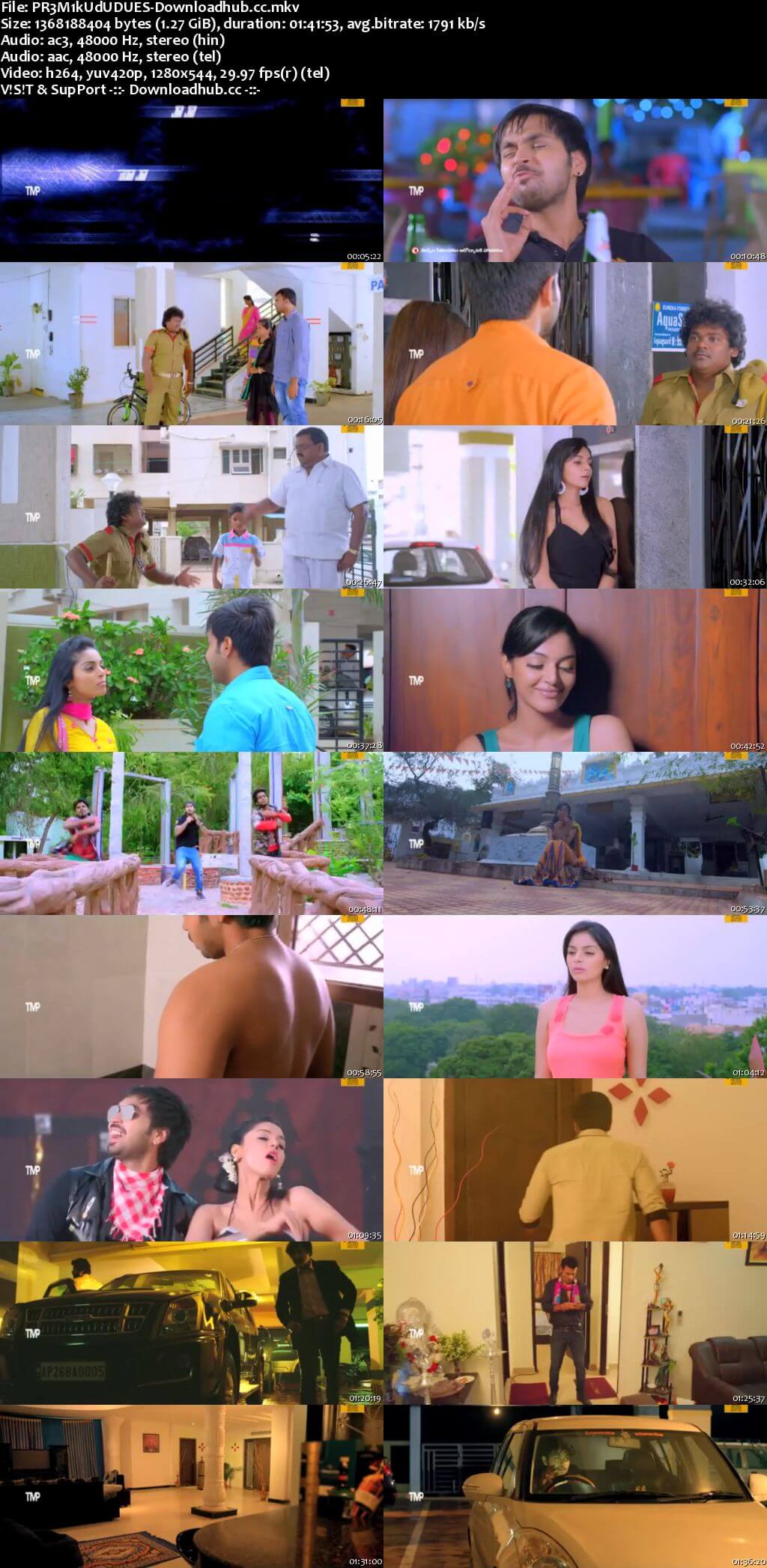 Premikudu 2016 Dual Audio 720p UNCUT HDRip [Hindi - Telugu]