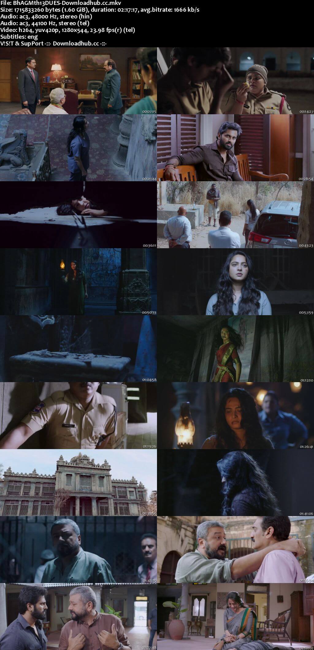 Bhaagamathie 2018 Dual Audio 720p UNCUT HDRip [Hindi - Telugu] ESubs