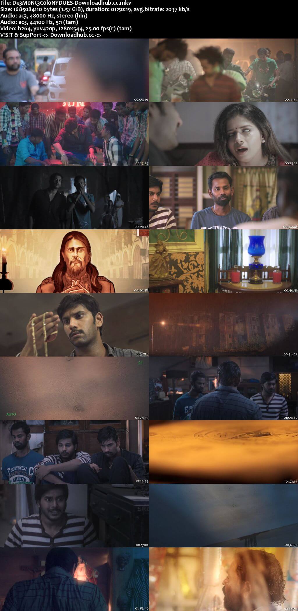 Demonte Colony 2015 Dual Audio 720p UNCUT HDRip [Hindi - Tamil] ESubs