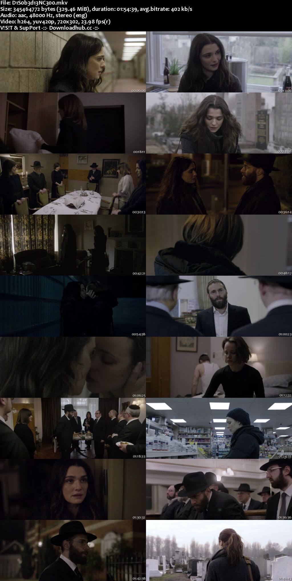 Disobedience 2017 English 300MB BRRip 480p ESubs