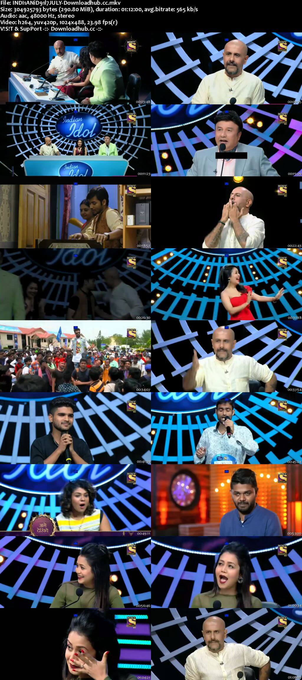 Indian Idol 07 July 2018 Episode 01 HDTV 480p
