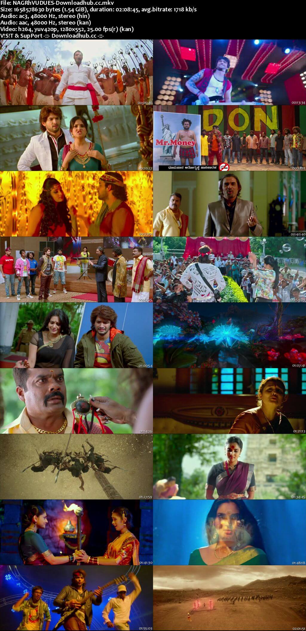 Nagarahavu 2016 Dual Audio 720p UNCUT HDRip [Hindi - Kannada]