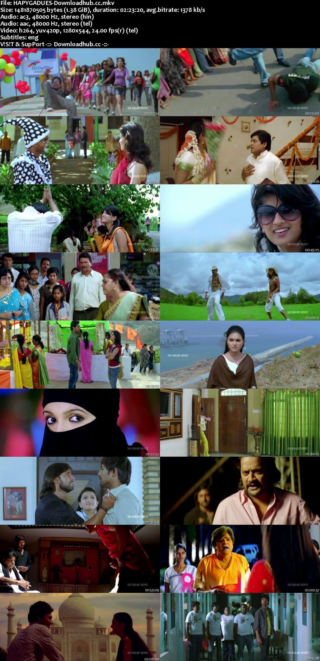 Happy Happy Ga 2010 Dual Audio 720p UNCUT HDRip [Hindi - Telugu]