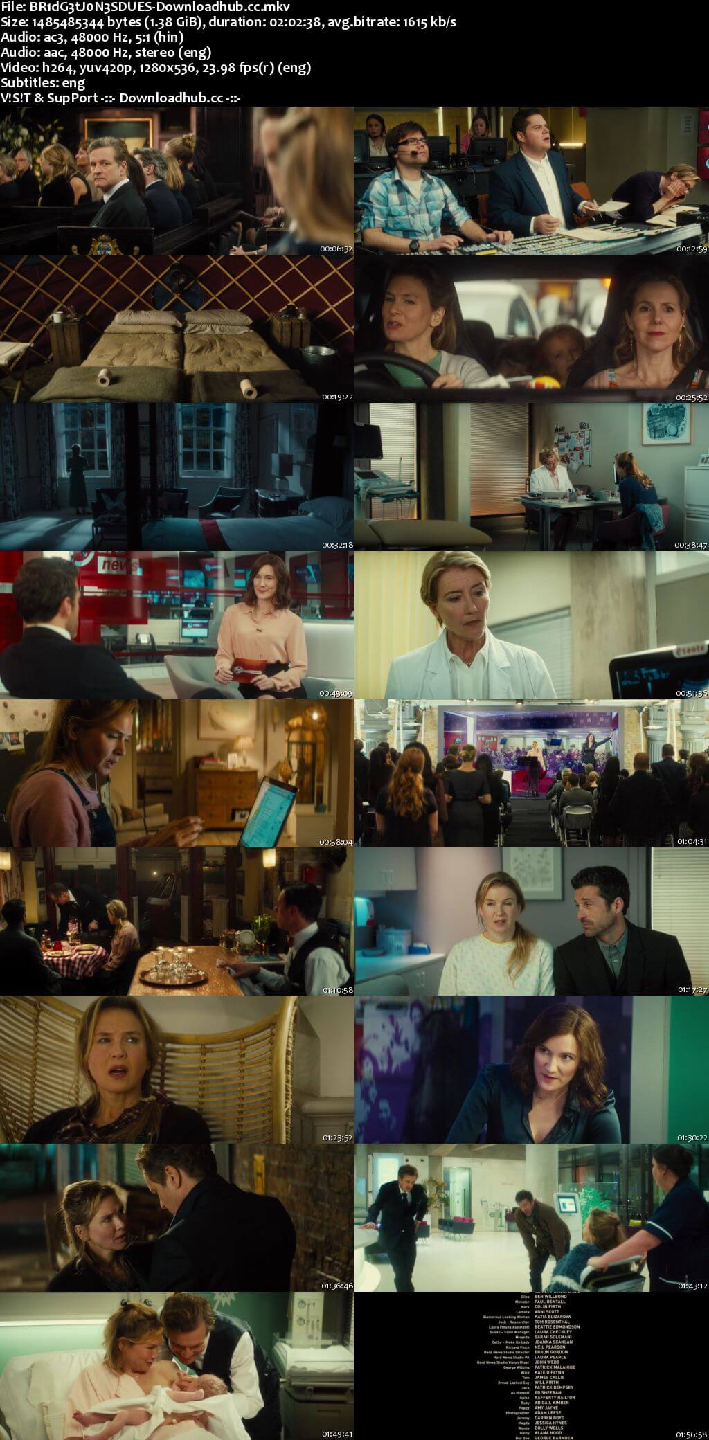 Bridget Joness Baby 2016 Dual Audio 720p BluRay [Hindi - English] ESubs