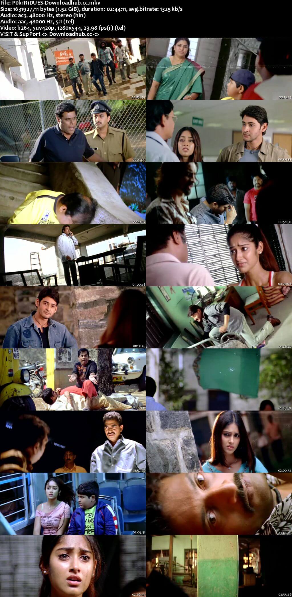 Pokiri 2006 Dual Audio 720p UNCUT HDRip [Hindi - Telugu] ESubs